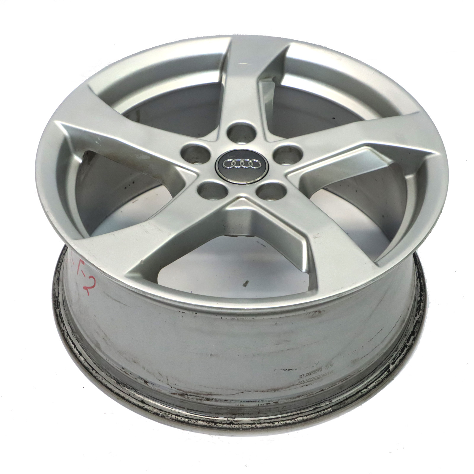 Audi A3 8V Silver Wheel Alloy Rim 17" ET:51 7,5J Star Spoke 8V0601025CT