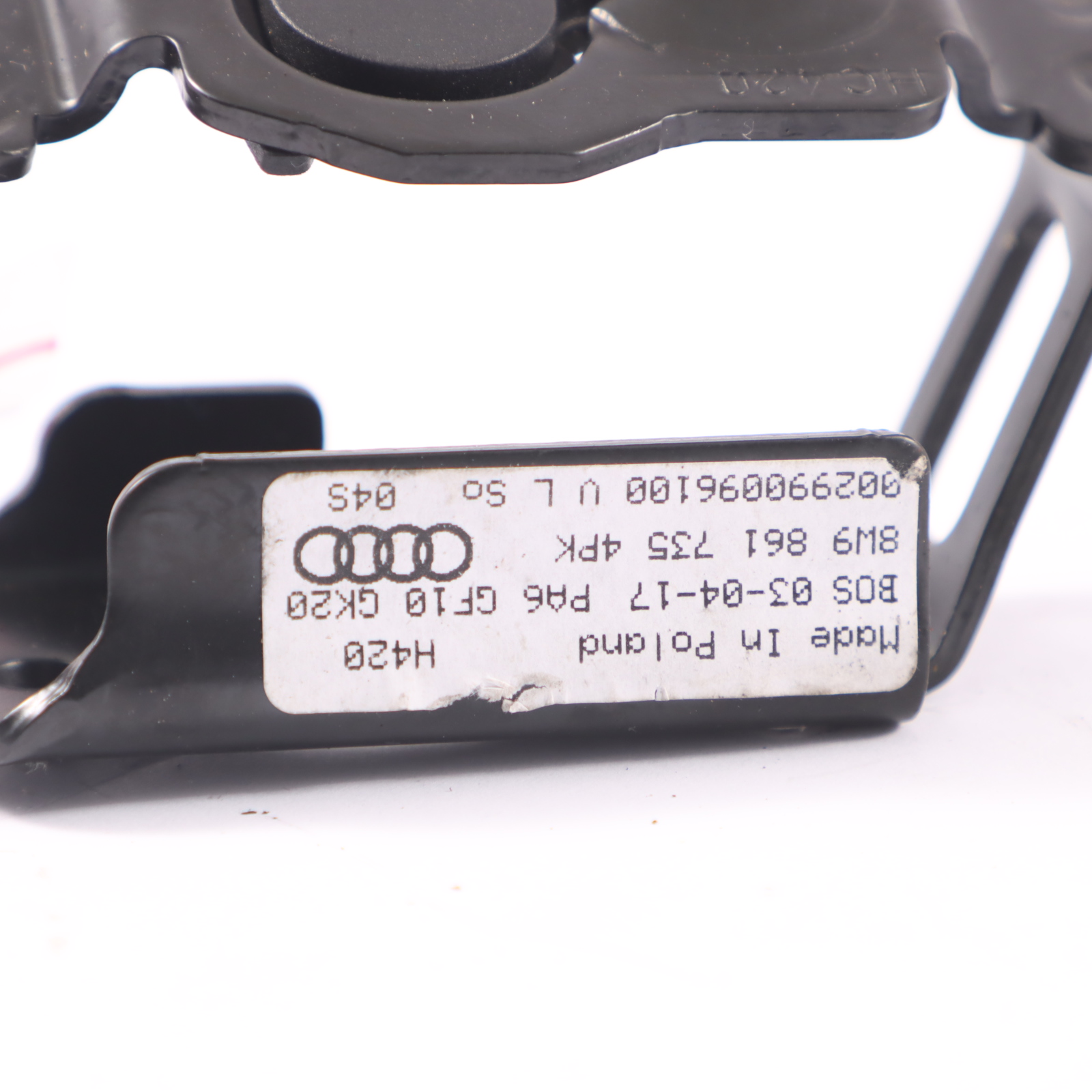 Audi A4 B9 8W Gepäcknetz Verriegelung Buchse Schwarz Links 8W9861735