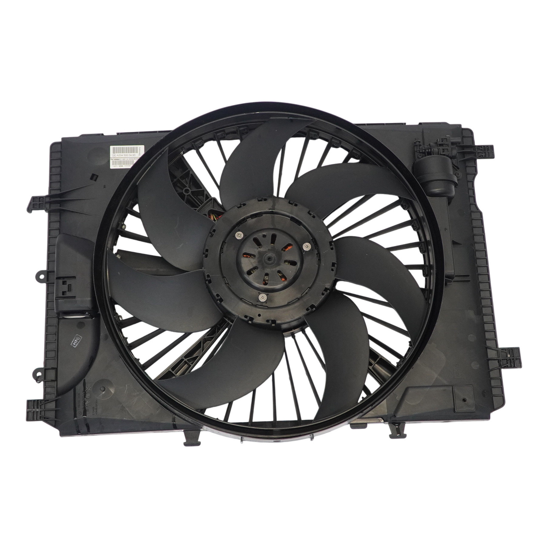 Mercedes SLK R172 M271 Radiator Fan Shroud Blower Motor 600W A2045000493