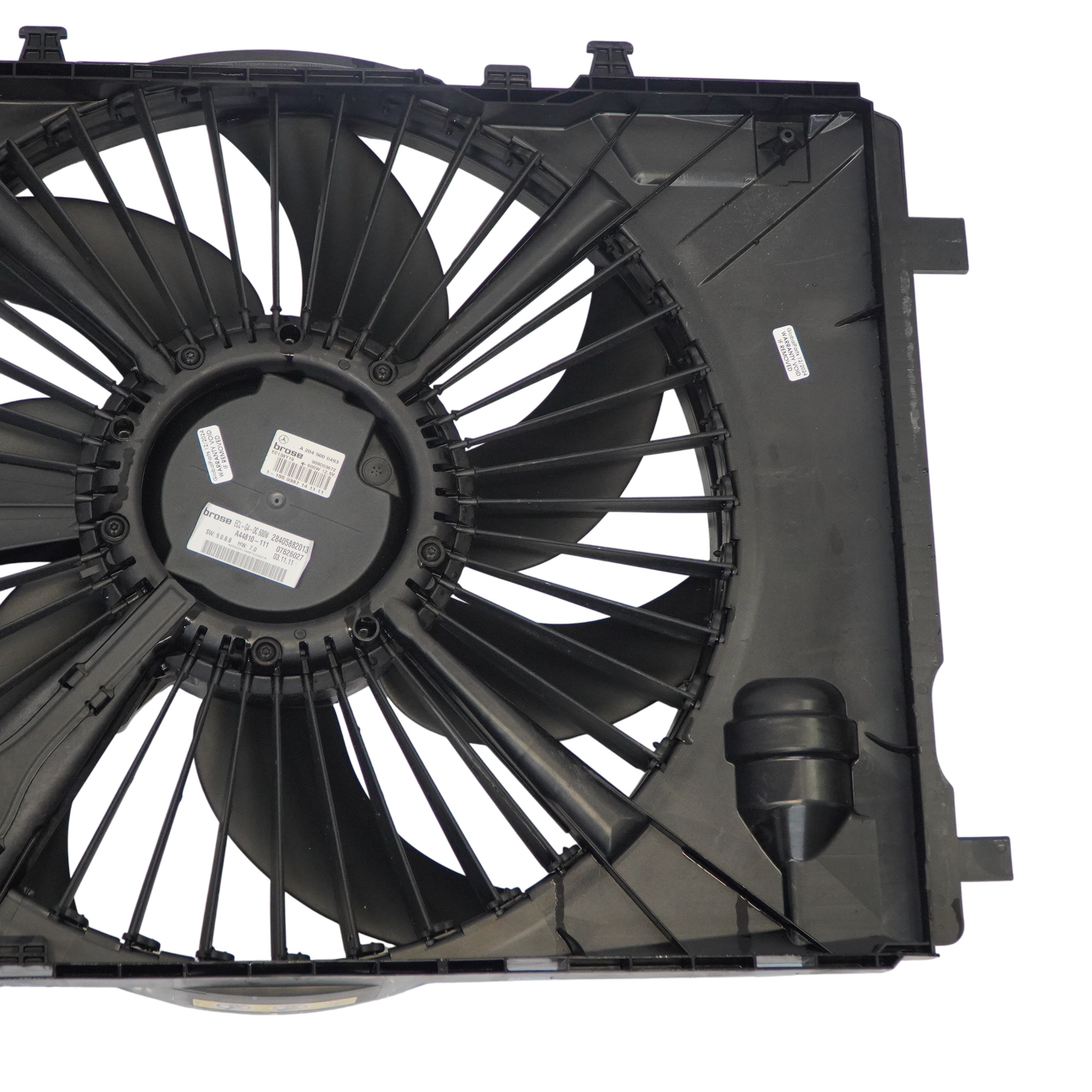 Mercedes SLK R172 M271 Radiator Fan Shroud Blower Motor 600W A2045000493