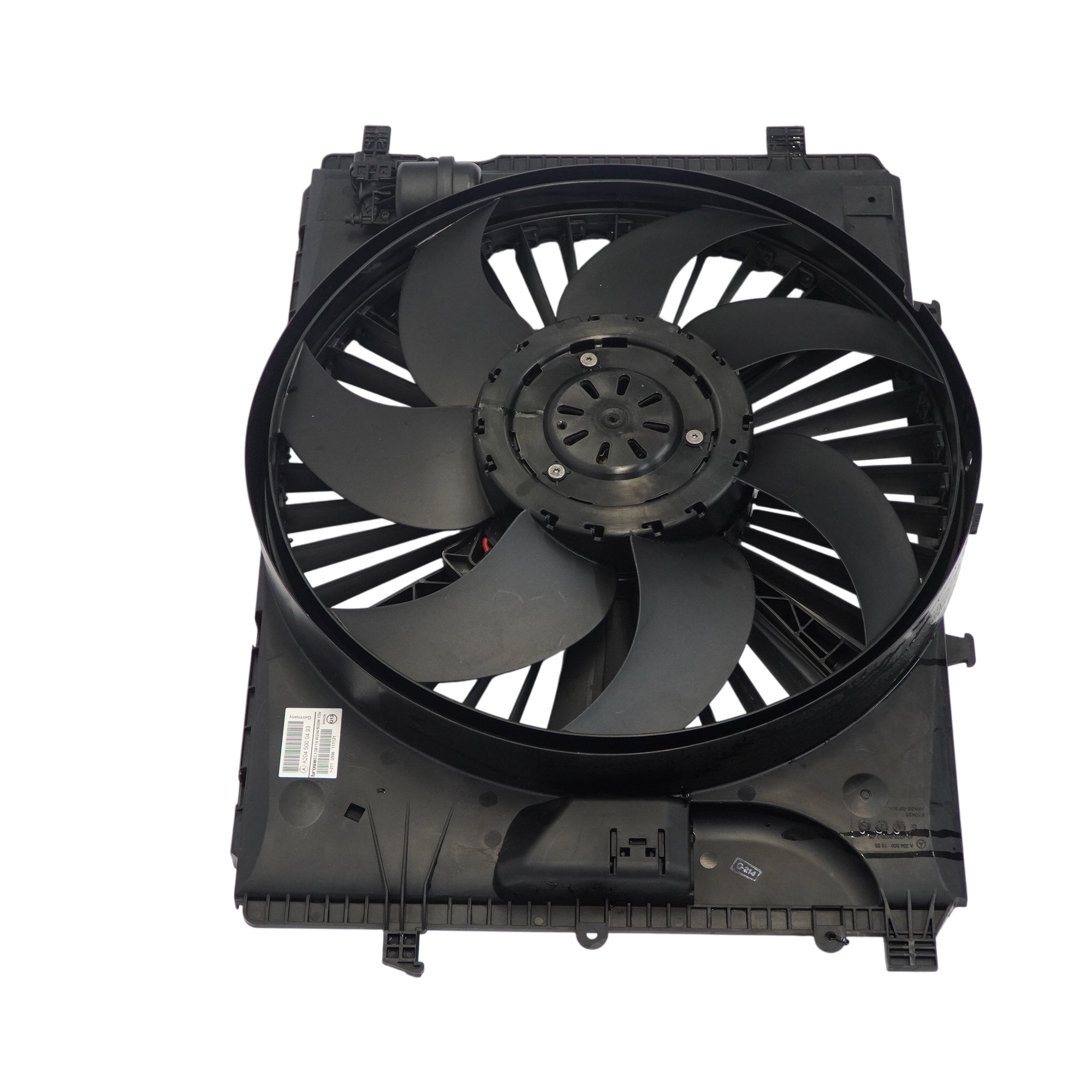 Mercedes SLK R172 M271 Radiator Fan Shroud Blower Motor 600W A2045000493