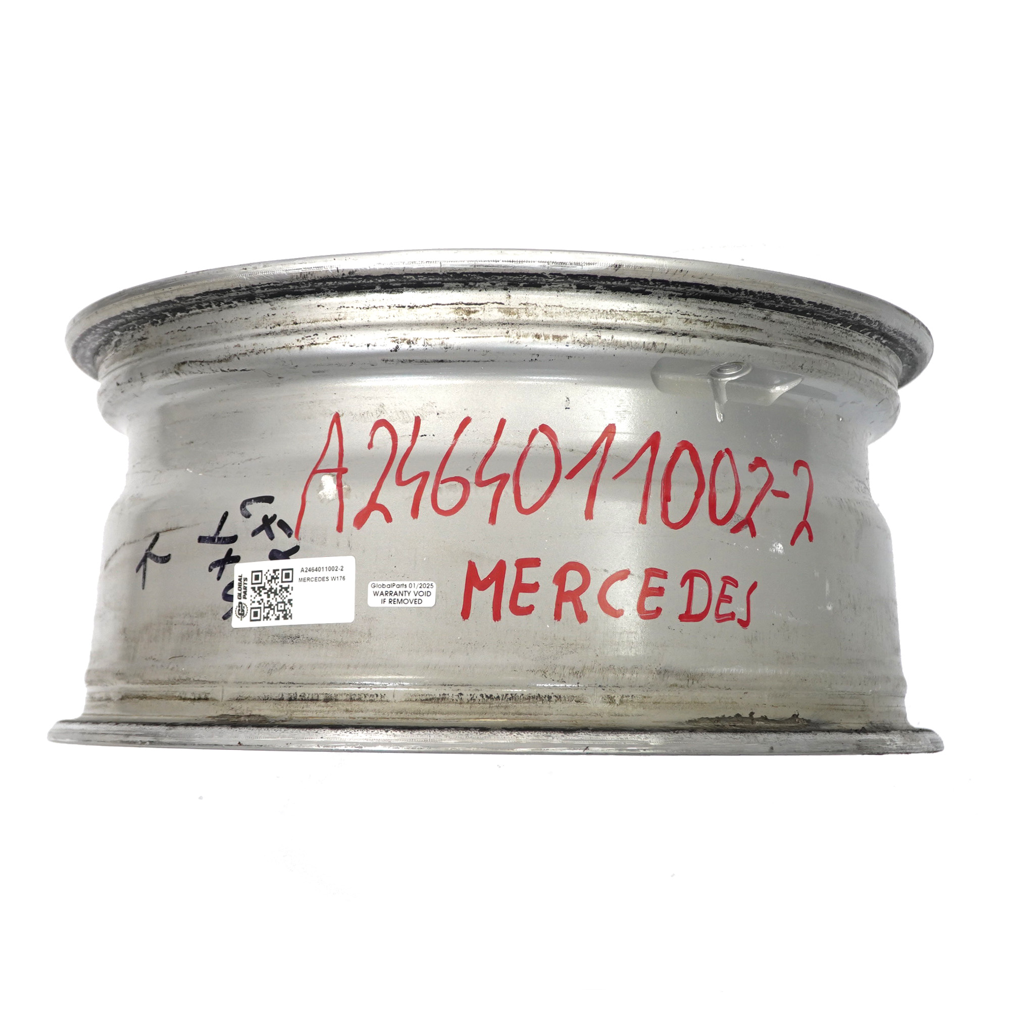 Mercedes W176 W246 Silberne Leichtmetallfelge 17" 7.5J ET:52.5 A2464011002