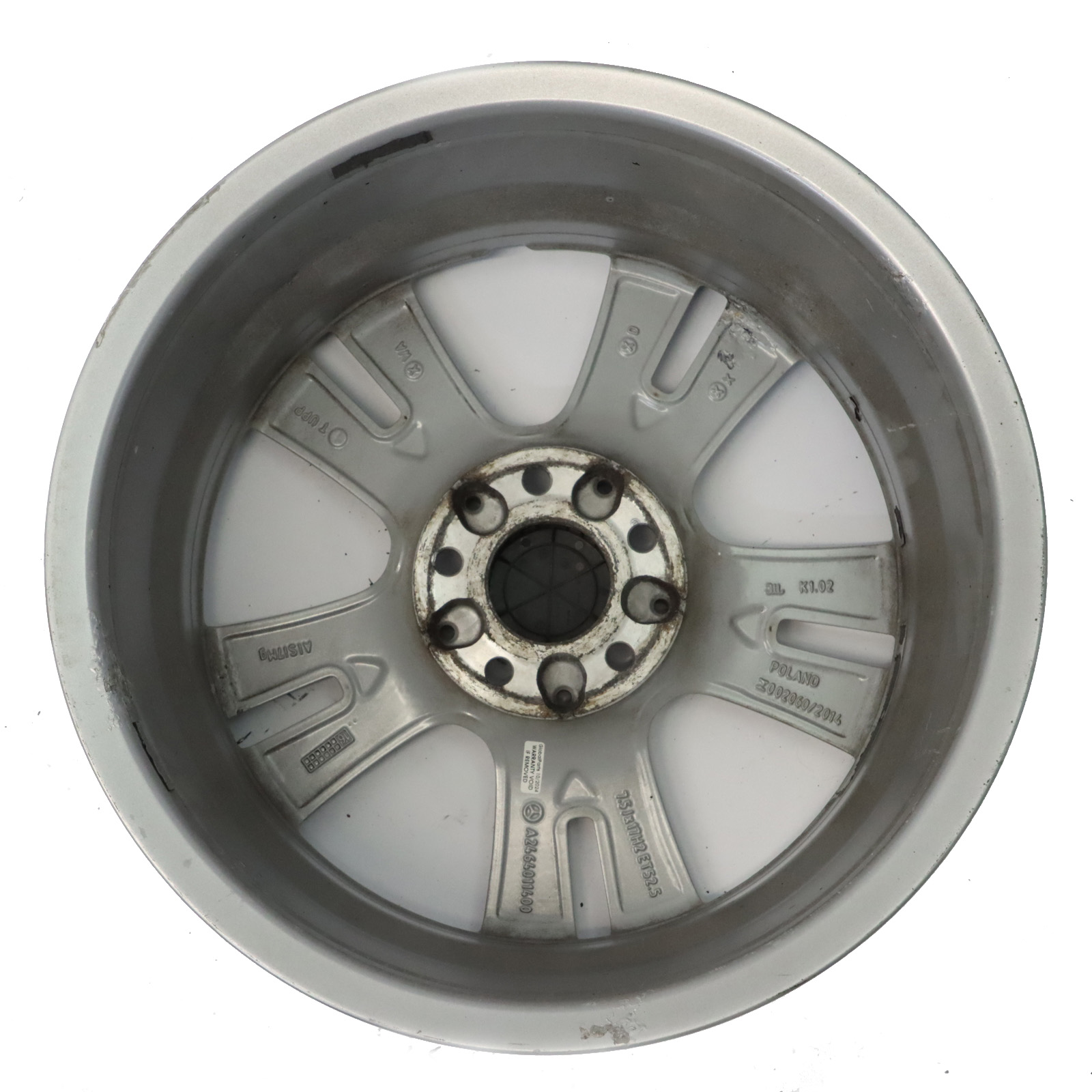 Mercedes-Benz W176 W246 Silber Alufelge Alu Felge 17" 7,5J ET:52,5 A2464011400