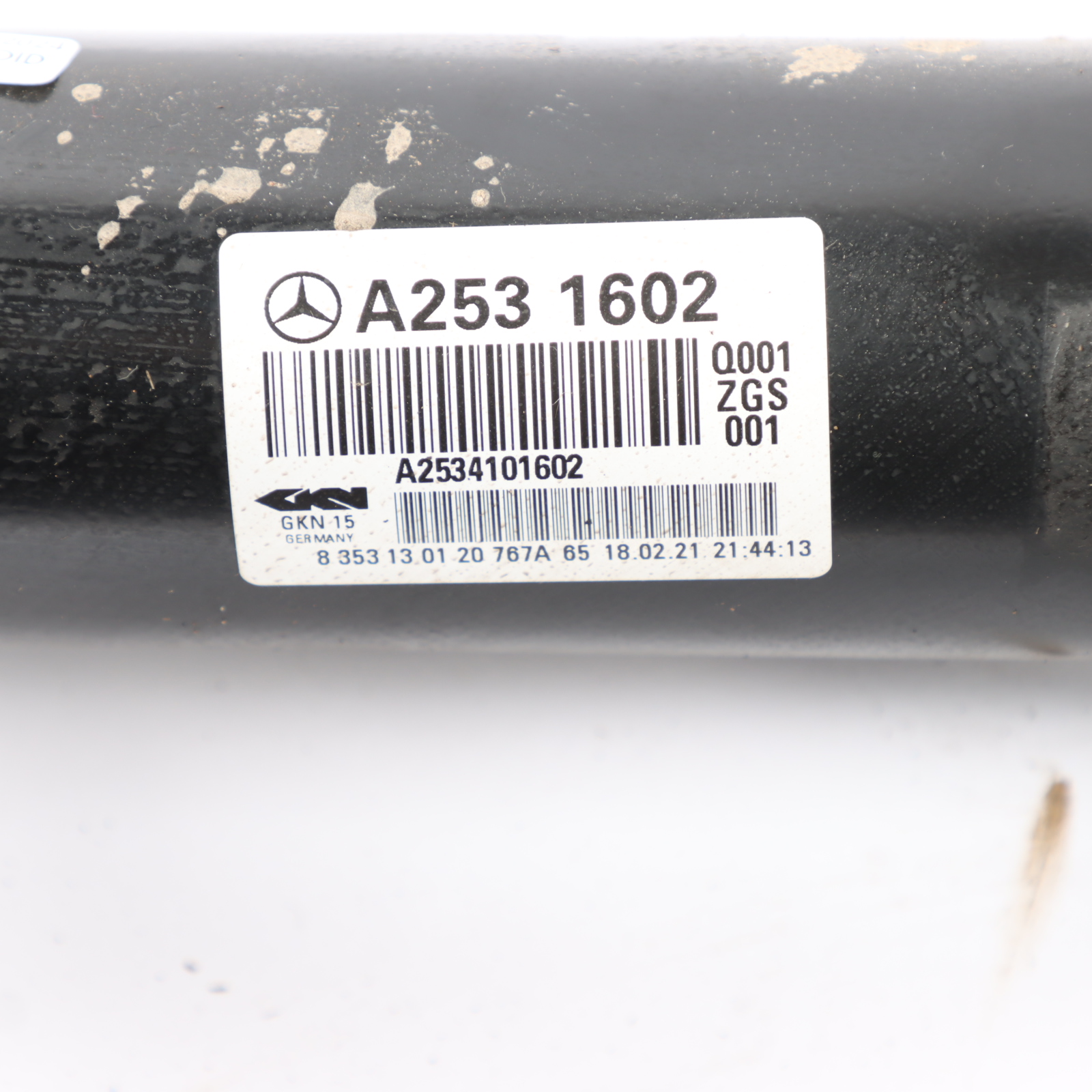 Mercedes C253 Propshaft Drive Shaft OM654 Automatic Transmission A2534101602