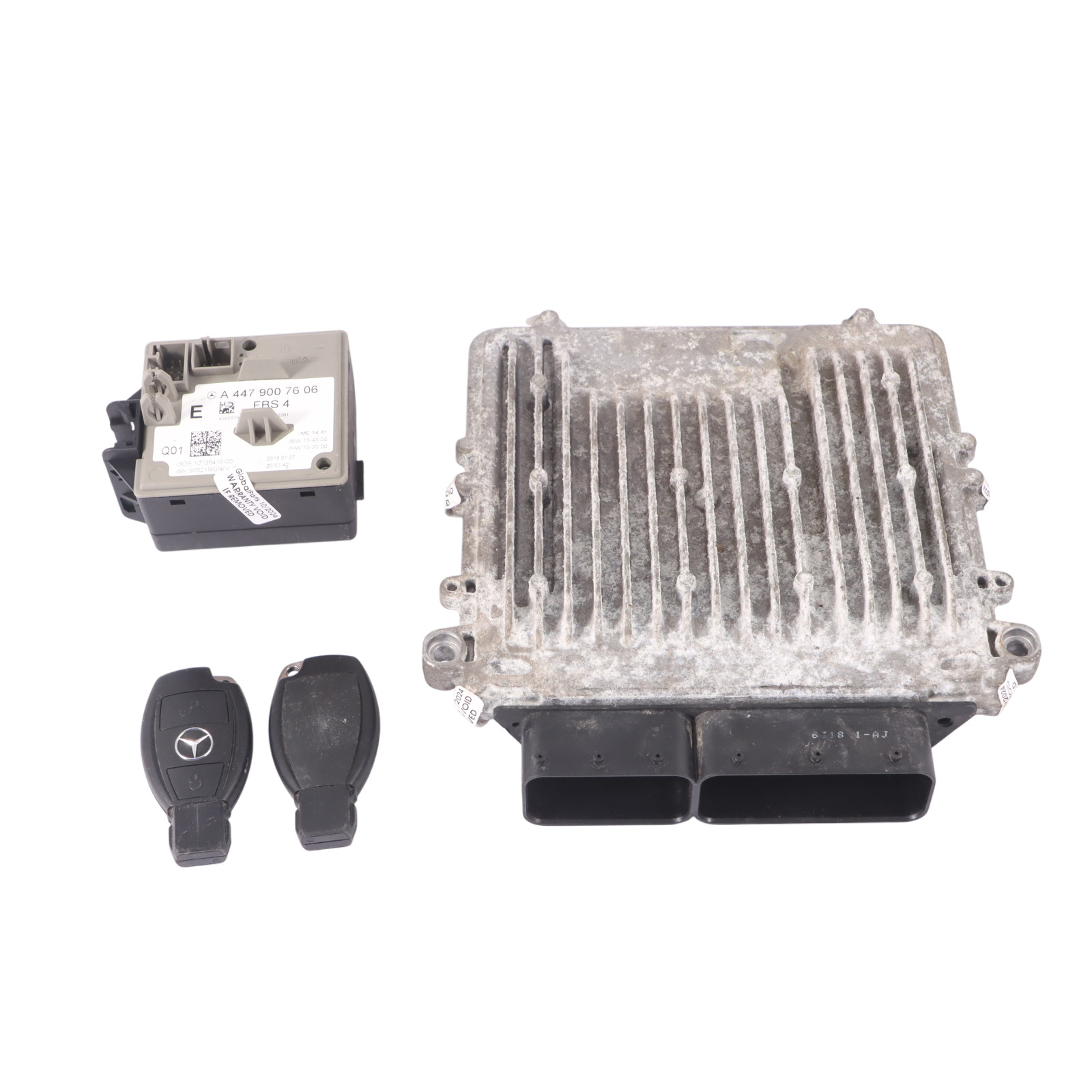 Mercedes Vito W447 114 CDI 651.950 Motor ECU Kit Zündung 2 Schlüssel A6519002803