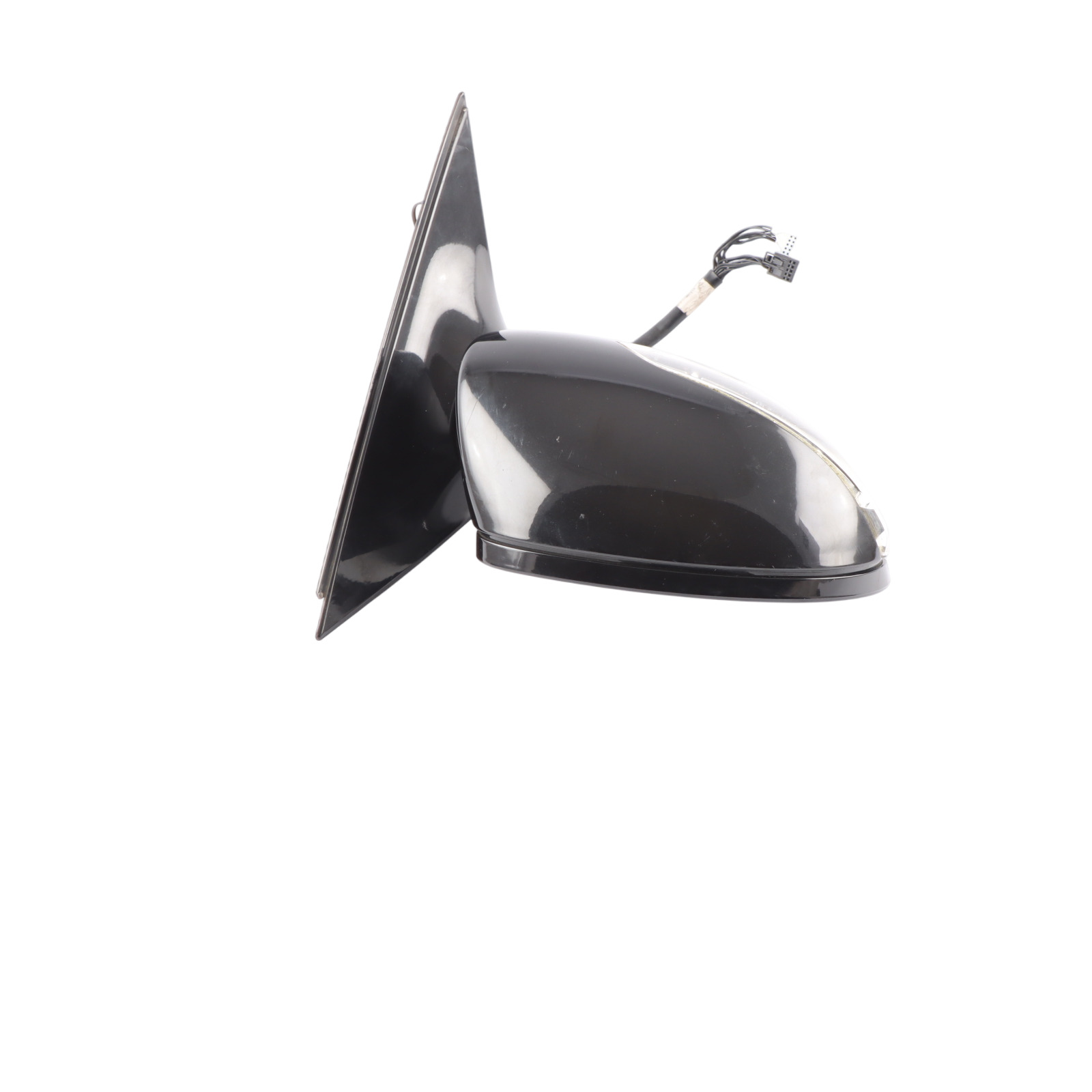 Mercedes W221 Wing Mirror Door Right O/S Auto Dip High Gloss Obsidian Black 197