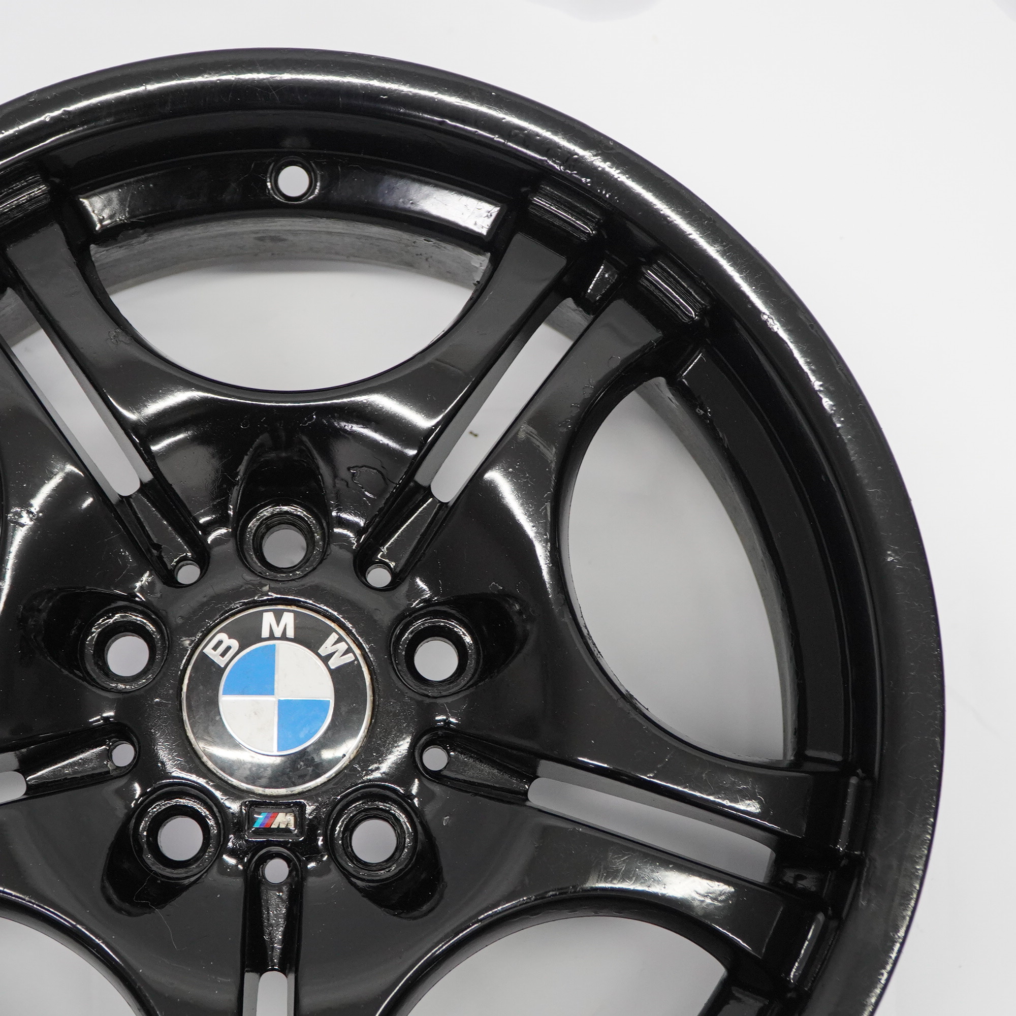 BMW E46 Vorderrad Schwarz Felge 17" M Doppel speiche 68 7,5J ET:41 2229180