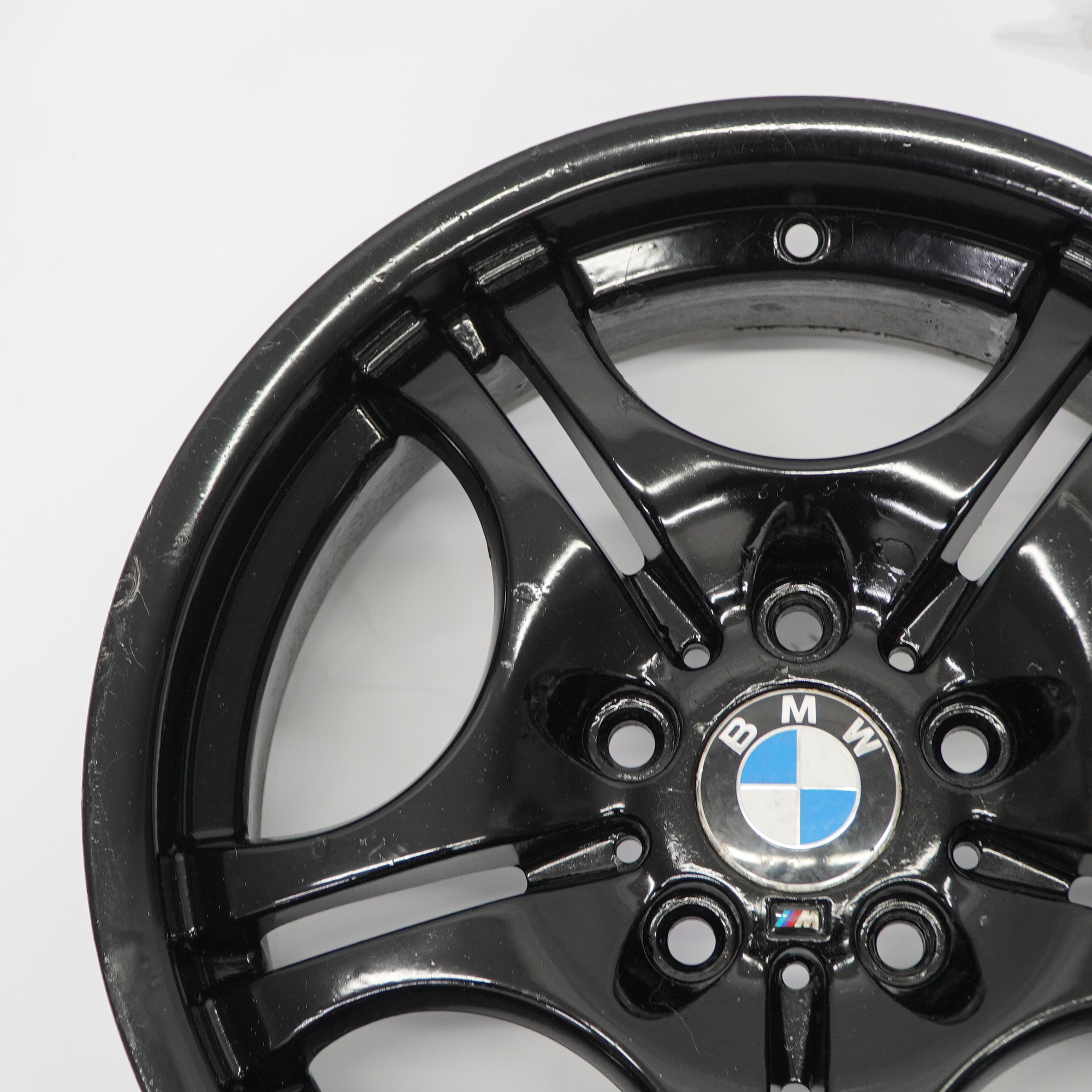 BMW E46 Vorderrad Schwarz Felge 17" M Doppel speiche 68 7,5J ET:41 2229180