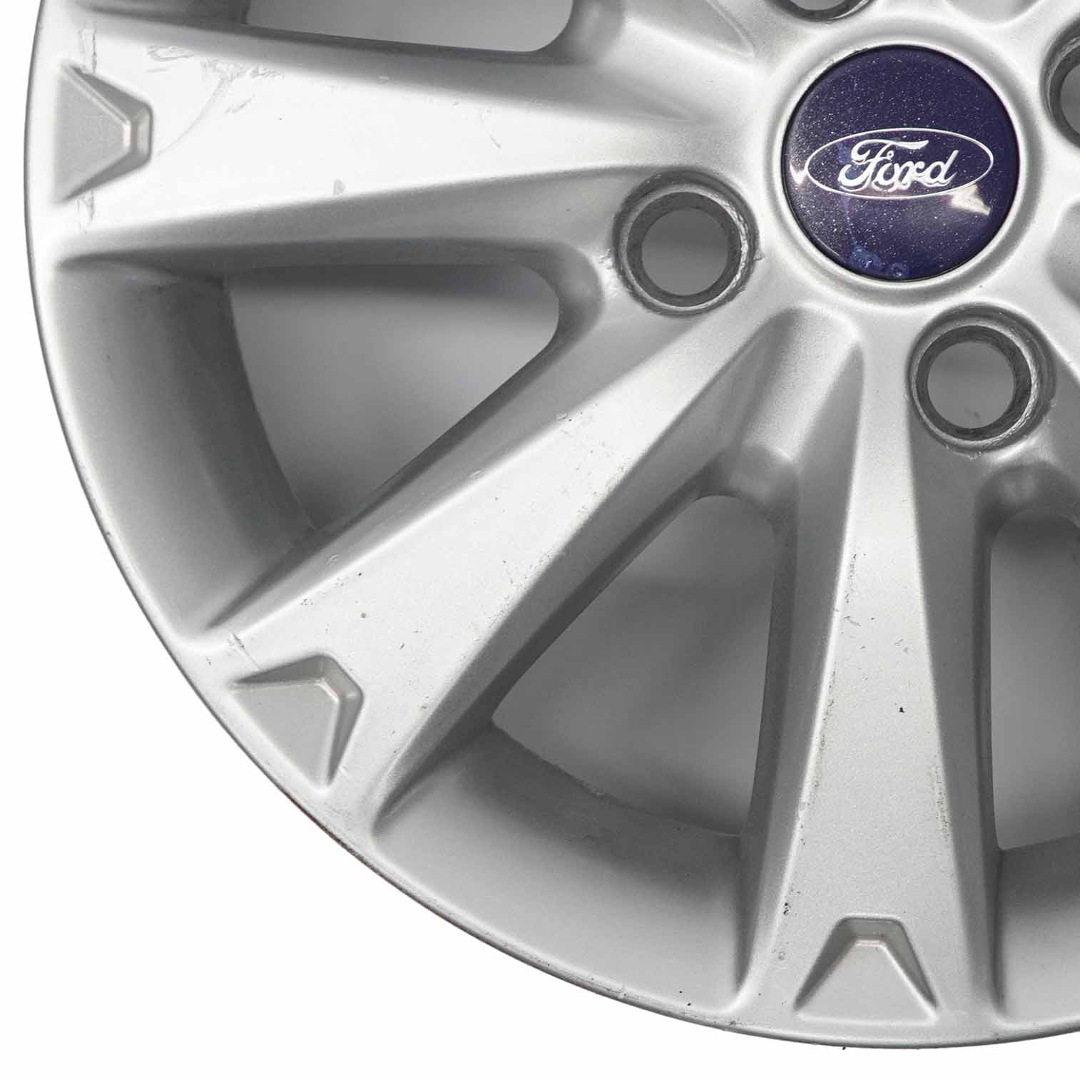 Ford Fiesta MK7 Silberne Leichtmetallfelge 15" 6J ET:47,5 7-Loch 8V21-1007-GA