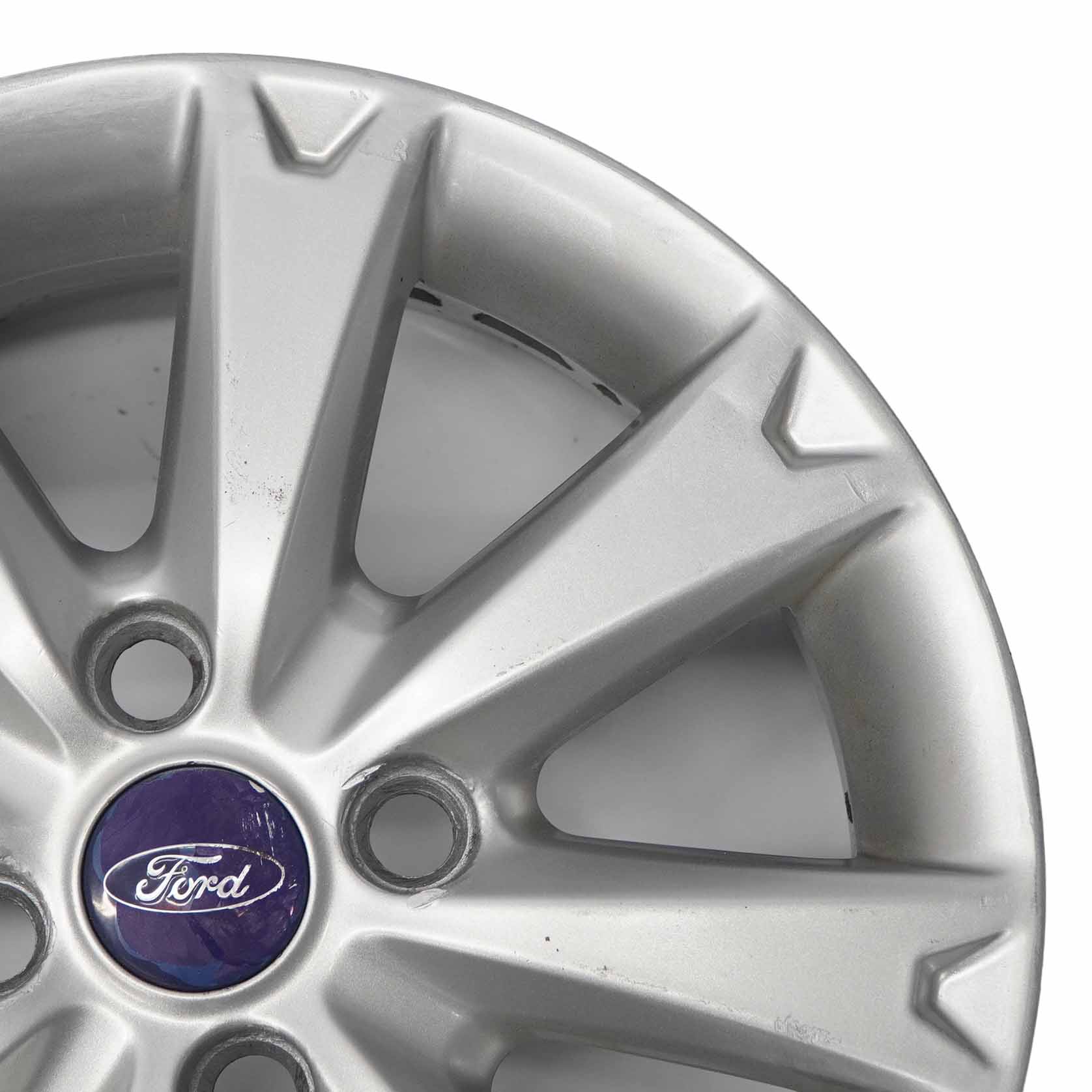 Ford Fiesta MK7 Silberne Leichtmetallfelge 15" 6J ET:47,5 7-Loch 8V21-1007-GA