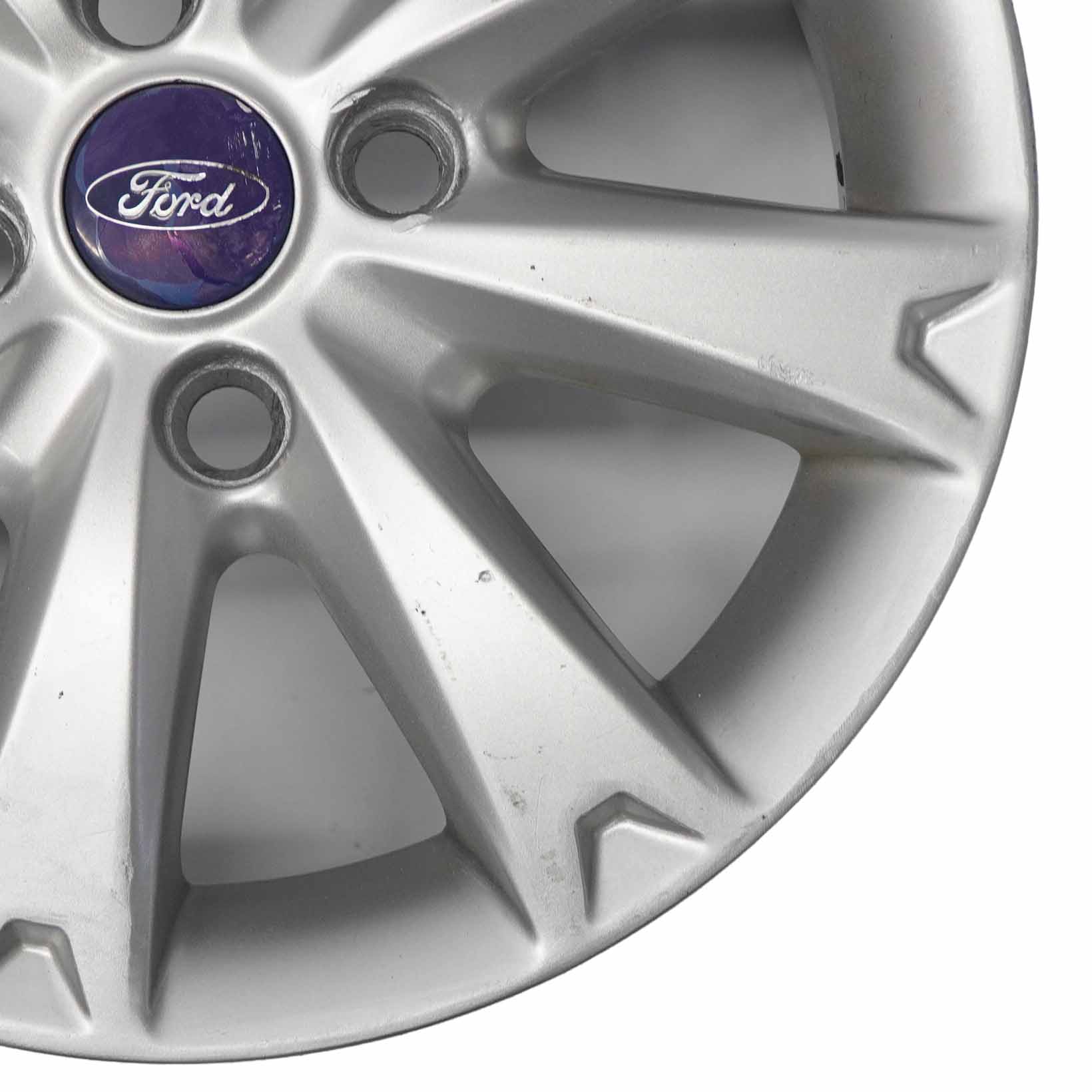 Ford Fiesta MK7 Silberne Leichtmetallfelge 15" 6J ET:47,5 7-Loch 8V21-1007-GA