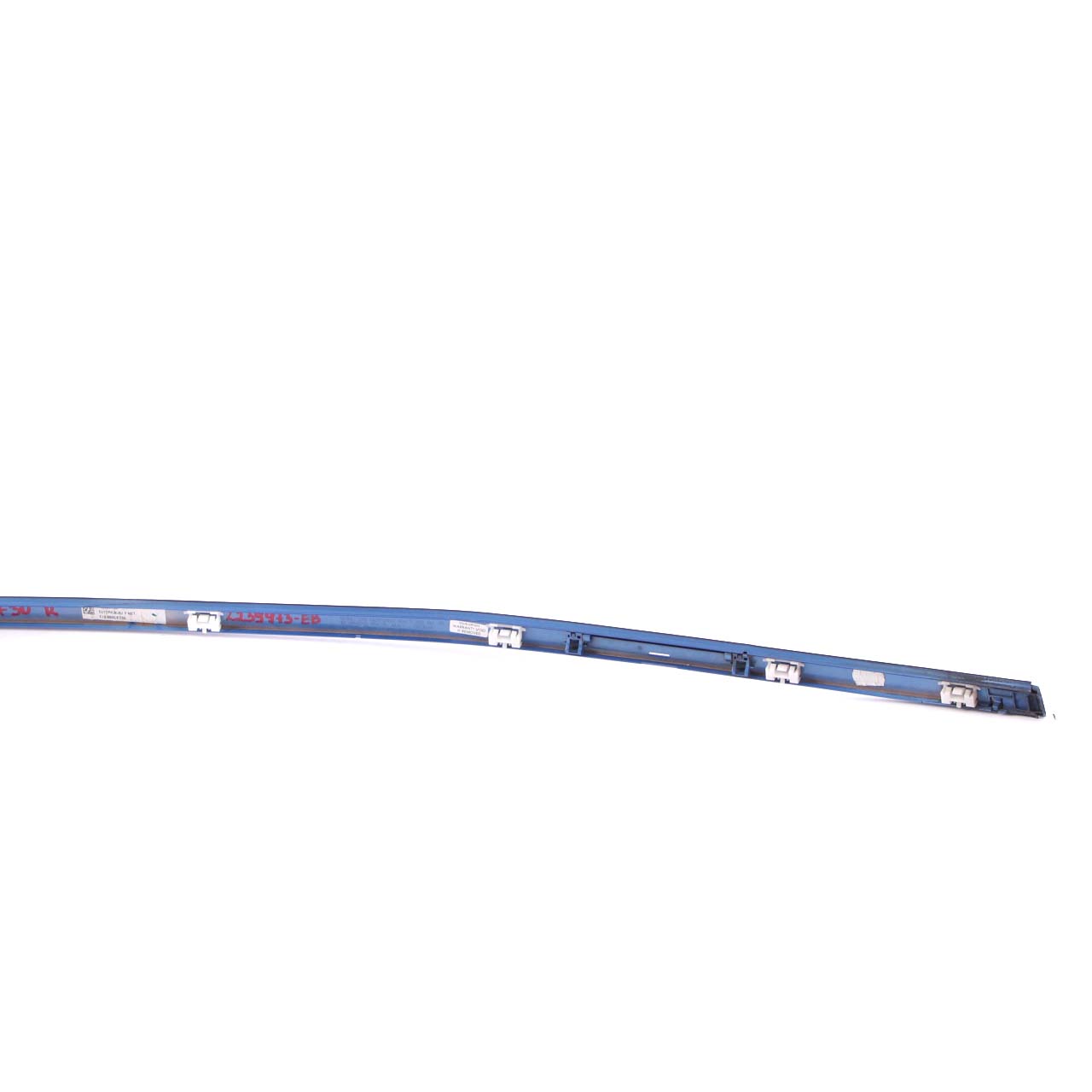 BMW 3 F30 Roof Moulding Railing Gutter Trim Right O/S Estorilblau Blue - B45