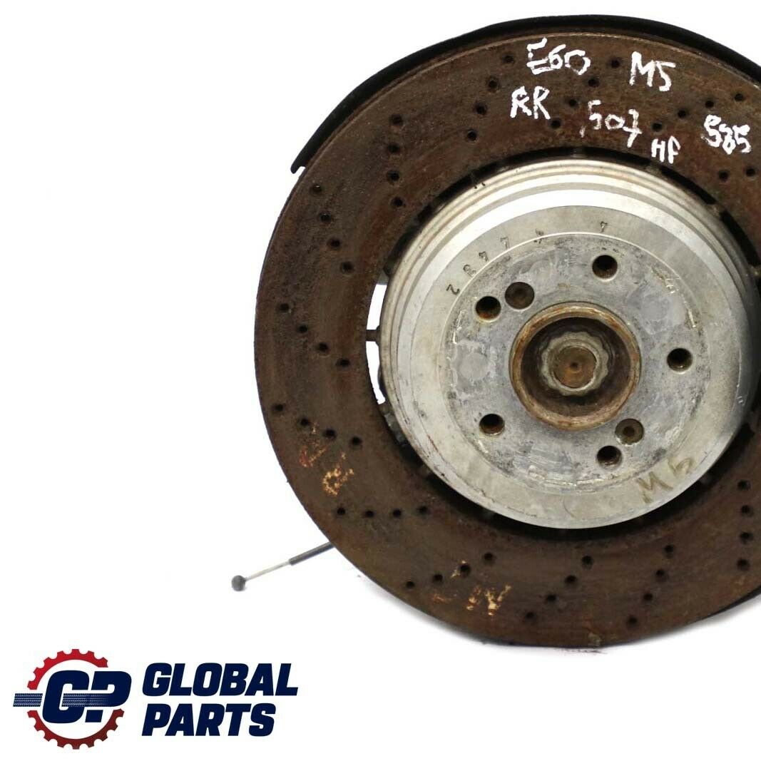 BMW 5 Series E60 M5 Rear Right O/S Axle Wheel Carrier Hub Leg Brake Disc Set