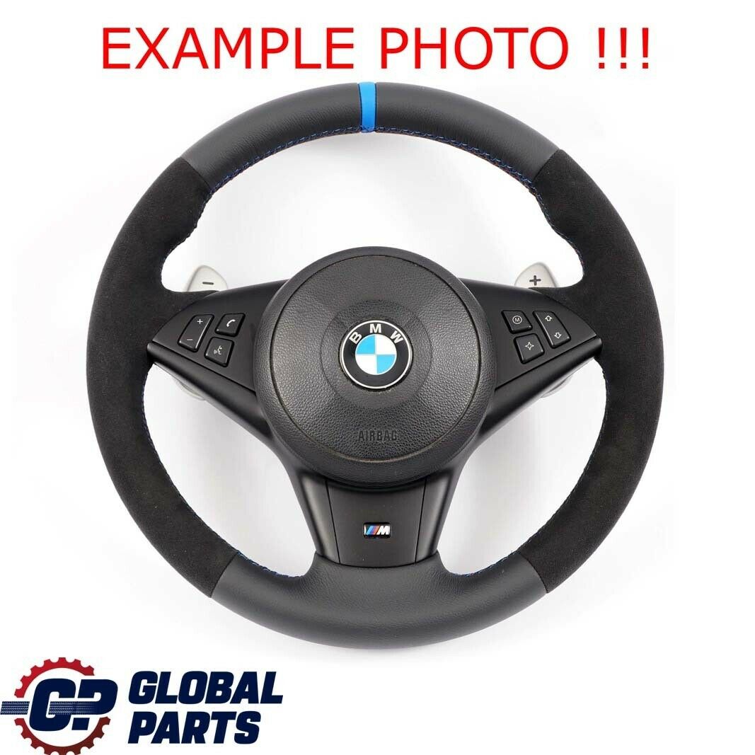 BMW E60 M5 E63 M6 NEUES Schwarz Leder M Sportlenkrad Lenkrad SMG Schaltwippen