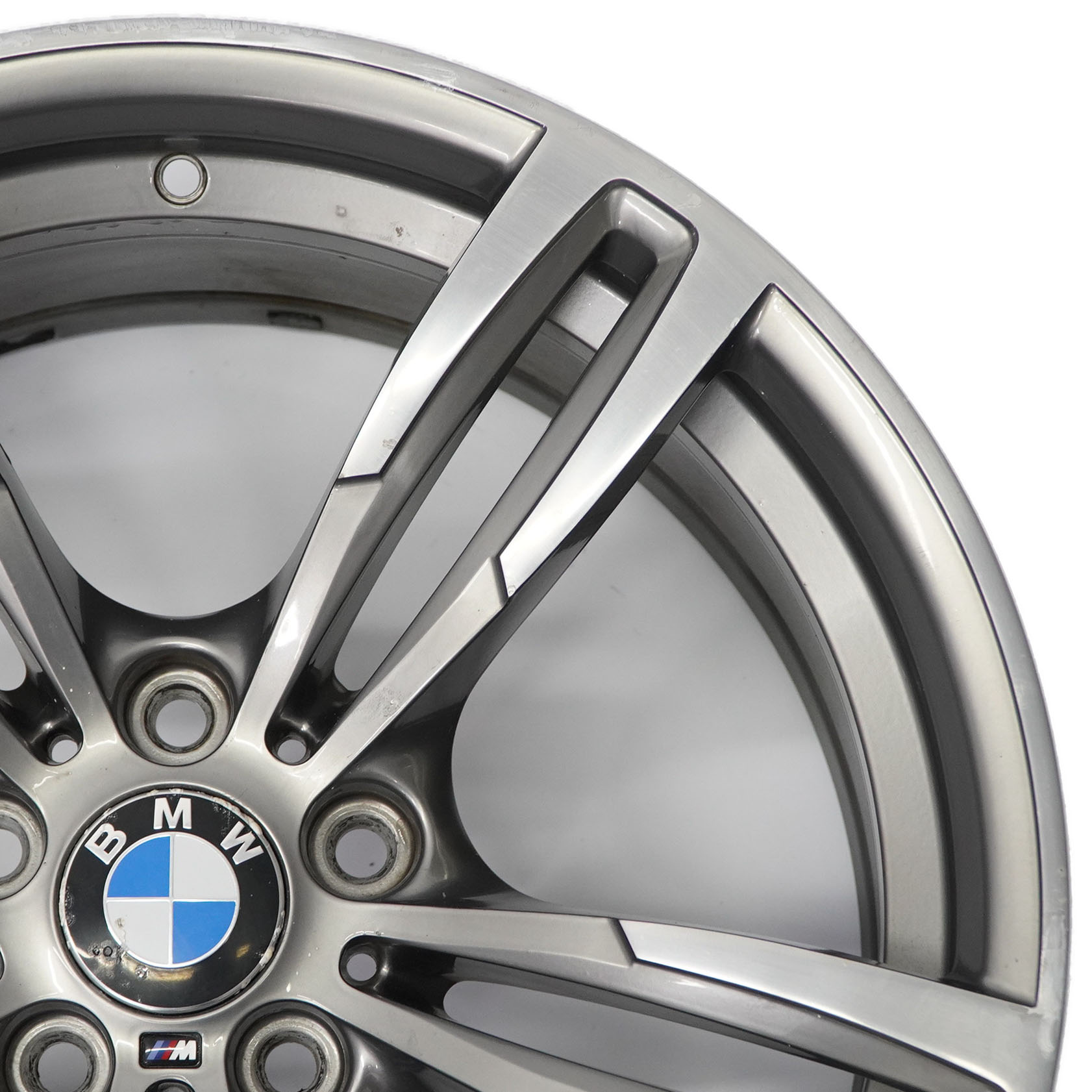 BMW F80 M3 F82 M4 Ferric Jante alliage roues avant grises 19" 9J M Double rayon