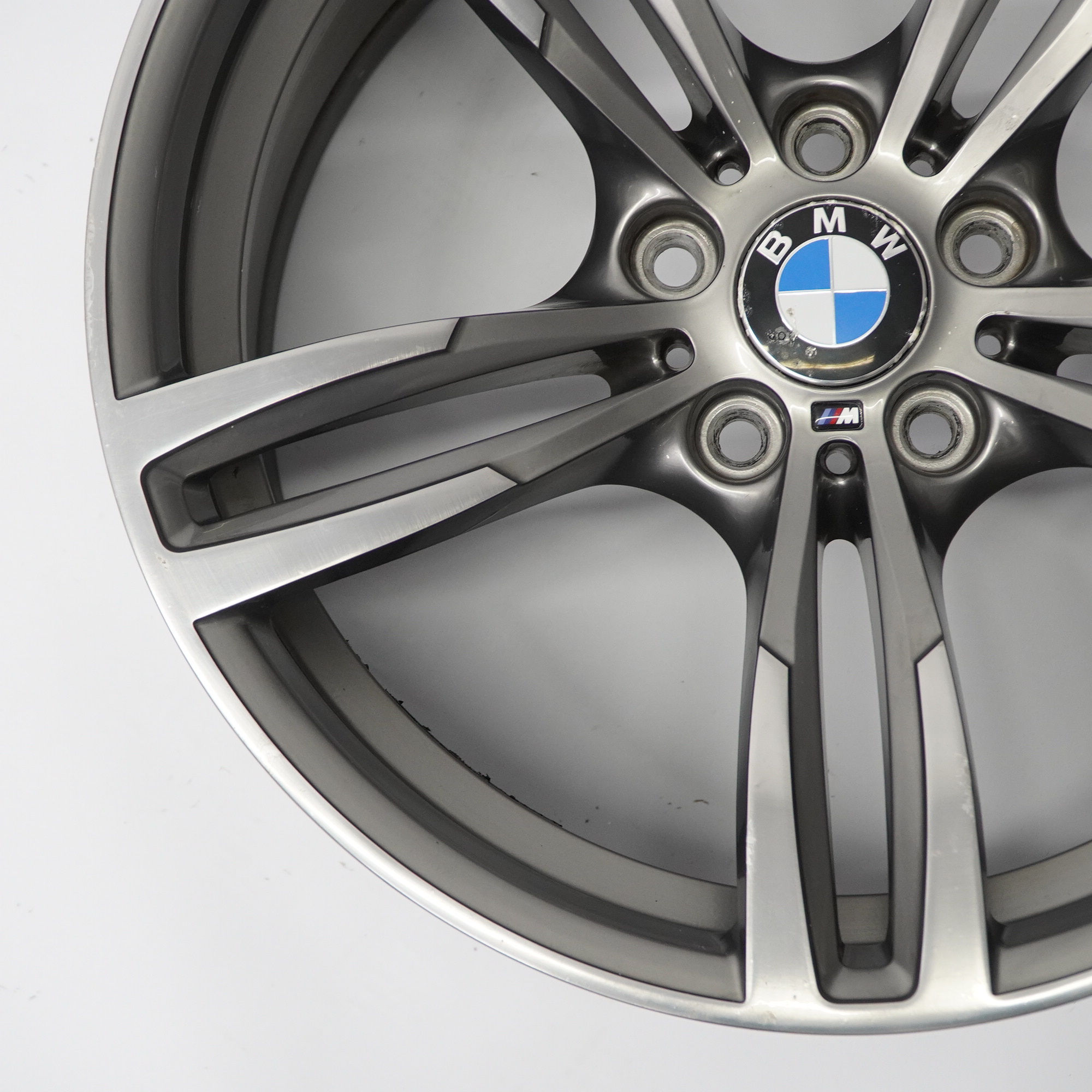 BMW F80 M3 F82 M4 Ferric Jante alliage roues avant grises 19" 9J M Double rayon