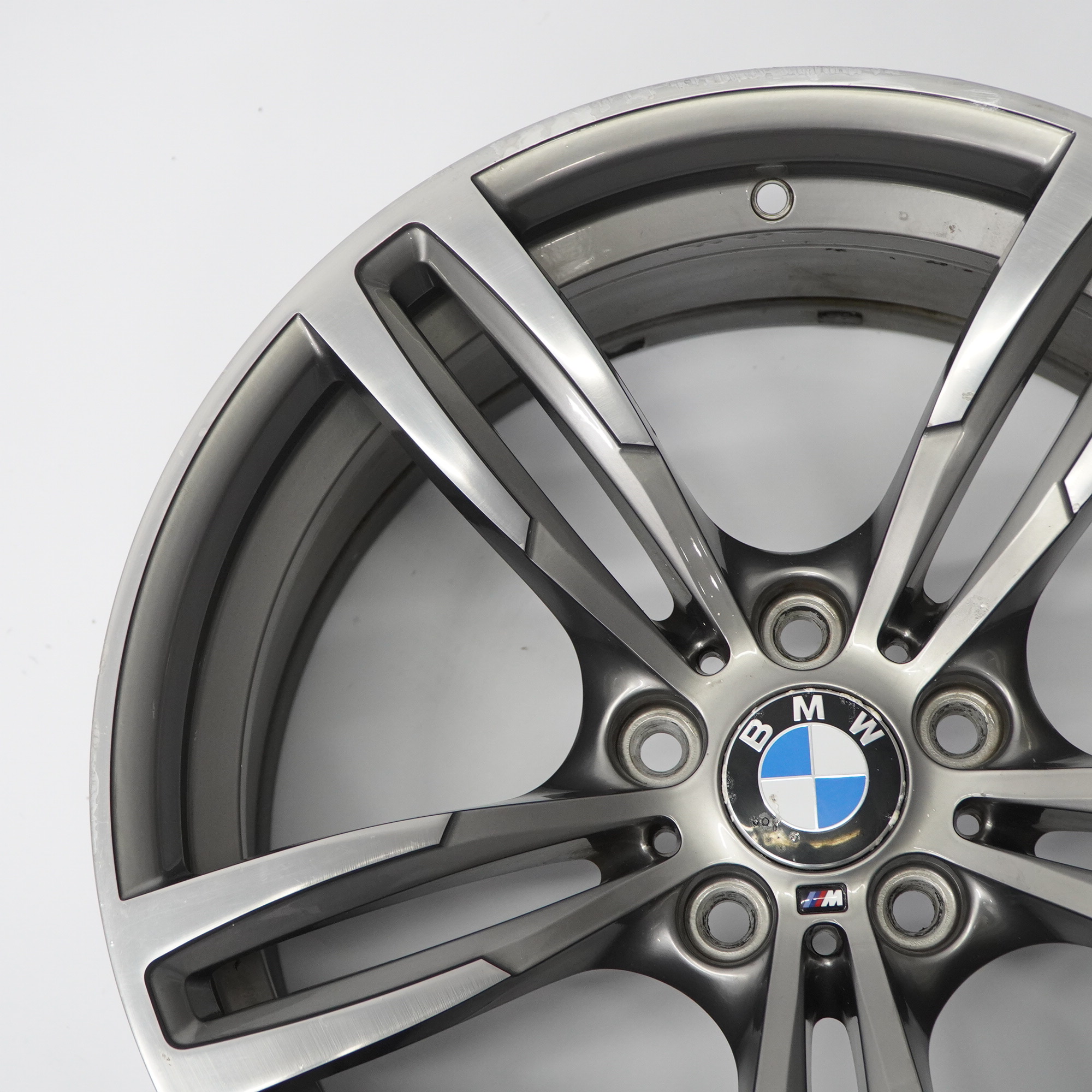 BMW F80 M3 F82 M4 Ferric Jante alliage roues avant grises 19" 9J M Double rayon