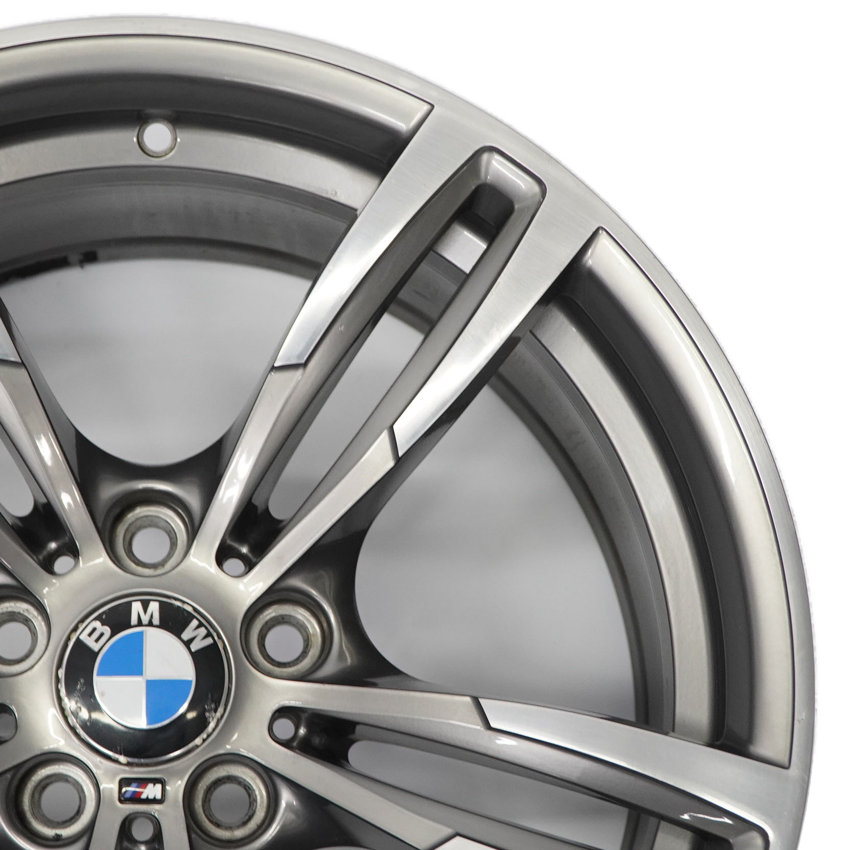 BMW F80 M3 F82 M4 Jante arrière alliage gris ferrique M Double Spoke 19" 10J