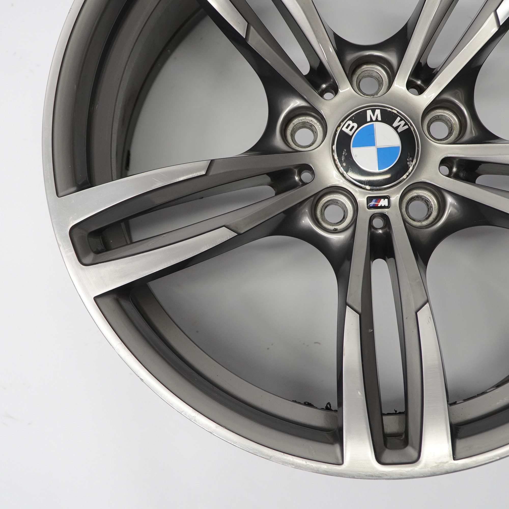 BMW F80 M3 F82 M4 Jante arrière alliage gris ferrique M Double Spoke 19" 10J