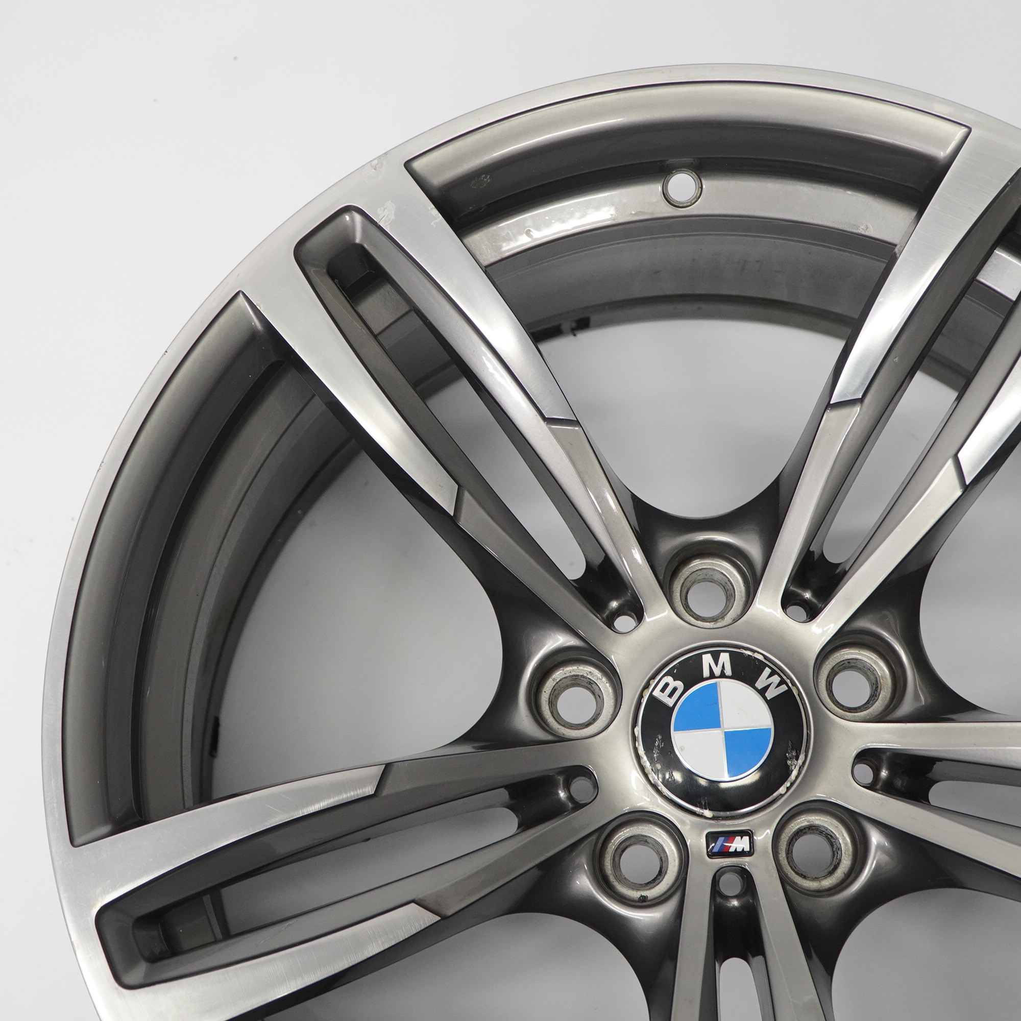 BMW F80 M3 F82 M4 Jante arrière alliage gris ferrique M Double Spoke 19" 10J