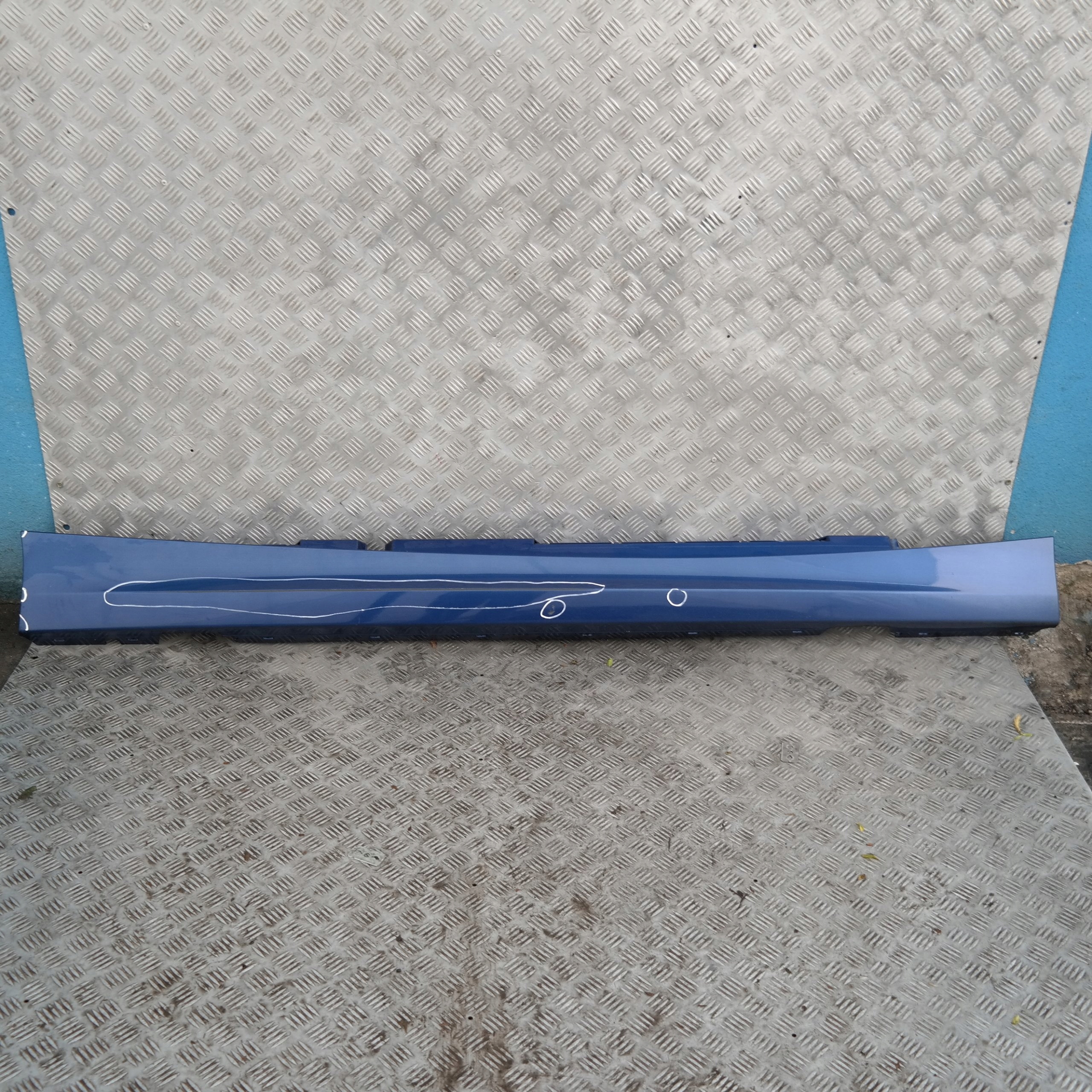 BMW 1 SERIES E87 LCI E87N Sill Strip Side Skirt Right O/S Montegoblau Blue A51