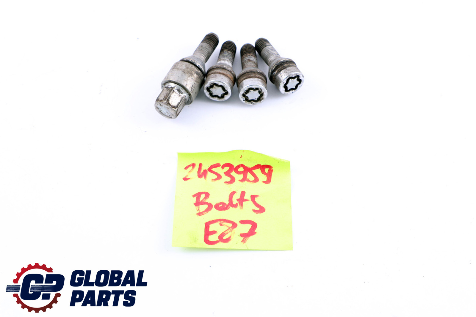 BMW E60 E87 E90 Set Of Four Wheel Bolt Black With Adapter Security