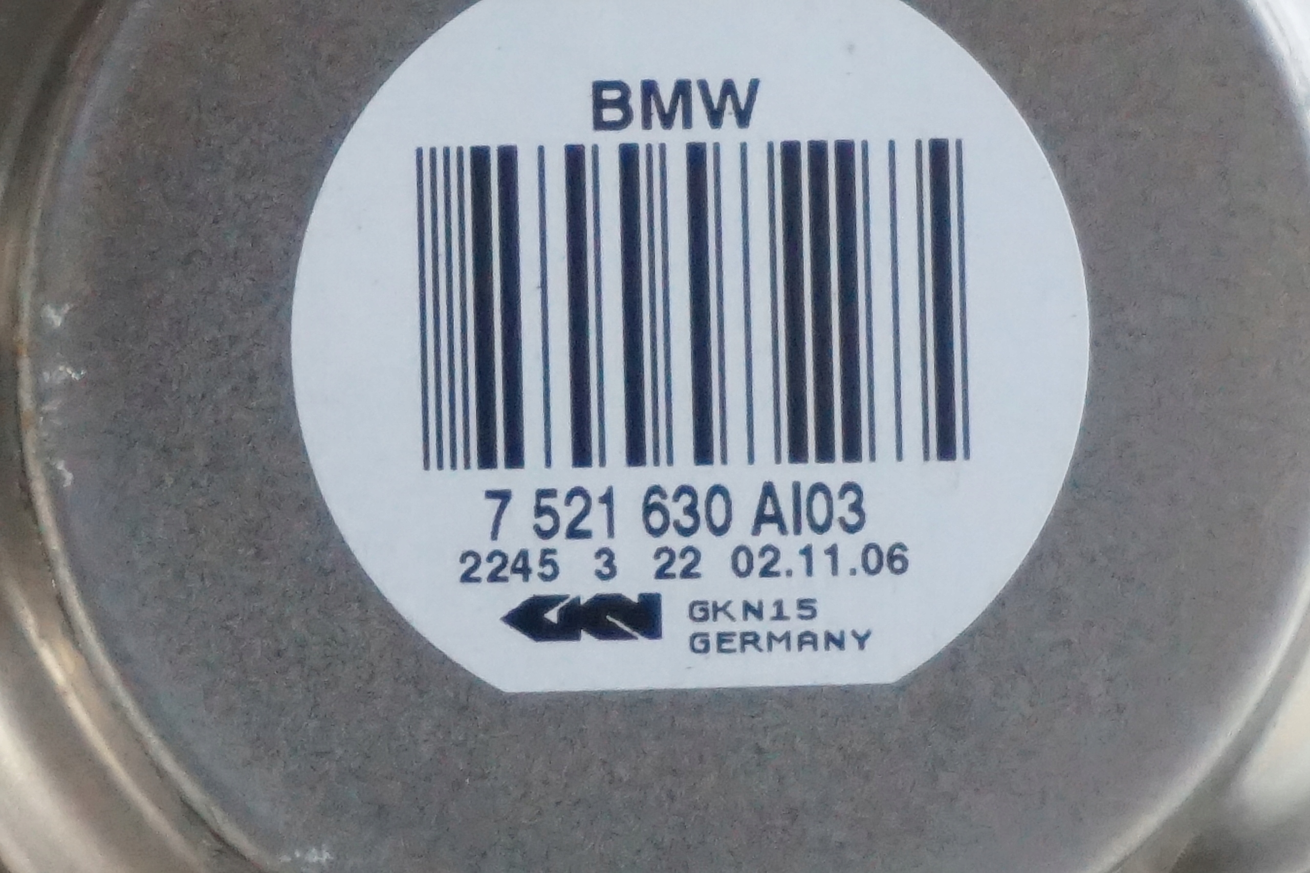 BMW 7 Series E66 730Ld M57N2 Rear Right O/S Leg Brake Disc Axle Suspension