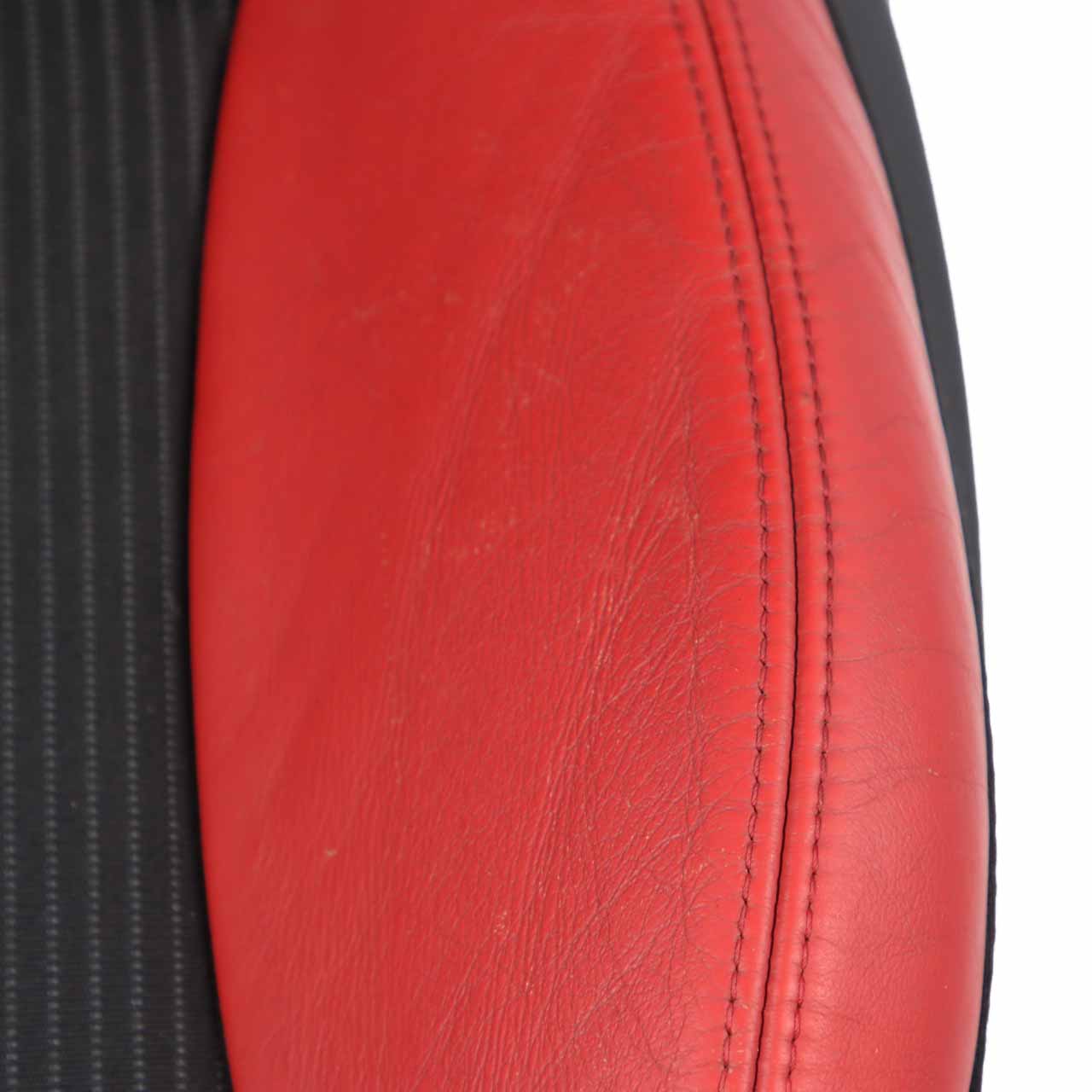 Mini R55 R56 Vordersitz Links Sportsitz Schwarz Stoff Rot Leder 2753497