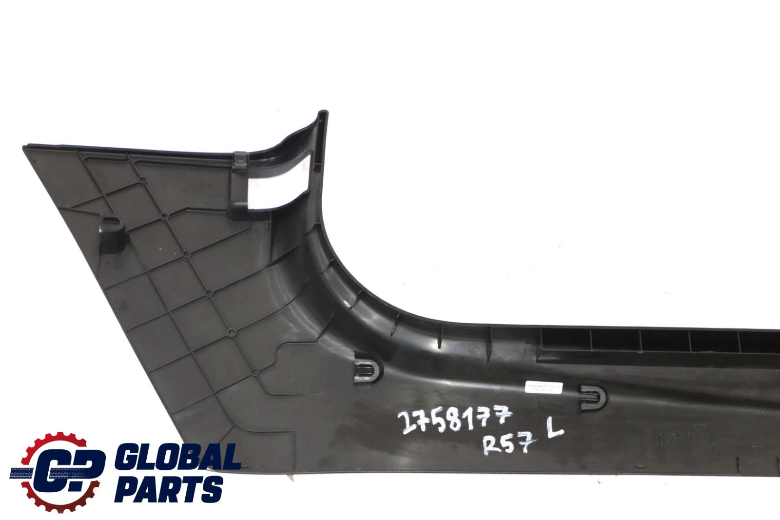 Mini R57 Cabrio Lateral Trim Panel Bottom Front Kick Left N/S Carbon Black