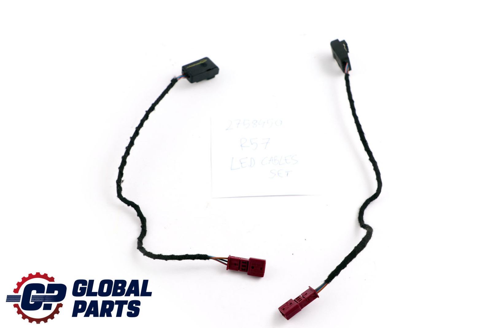 Mini Cabrio R57 Rear Lateral Trim Panel Left Right LED Light Cables Set