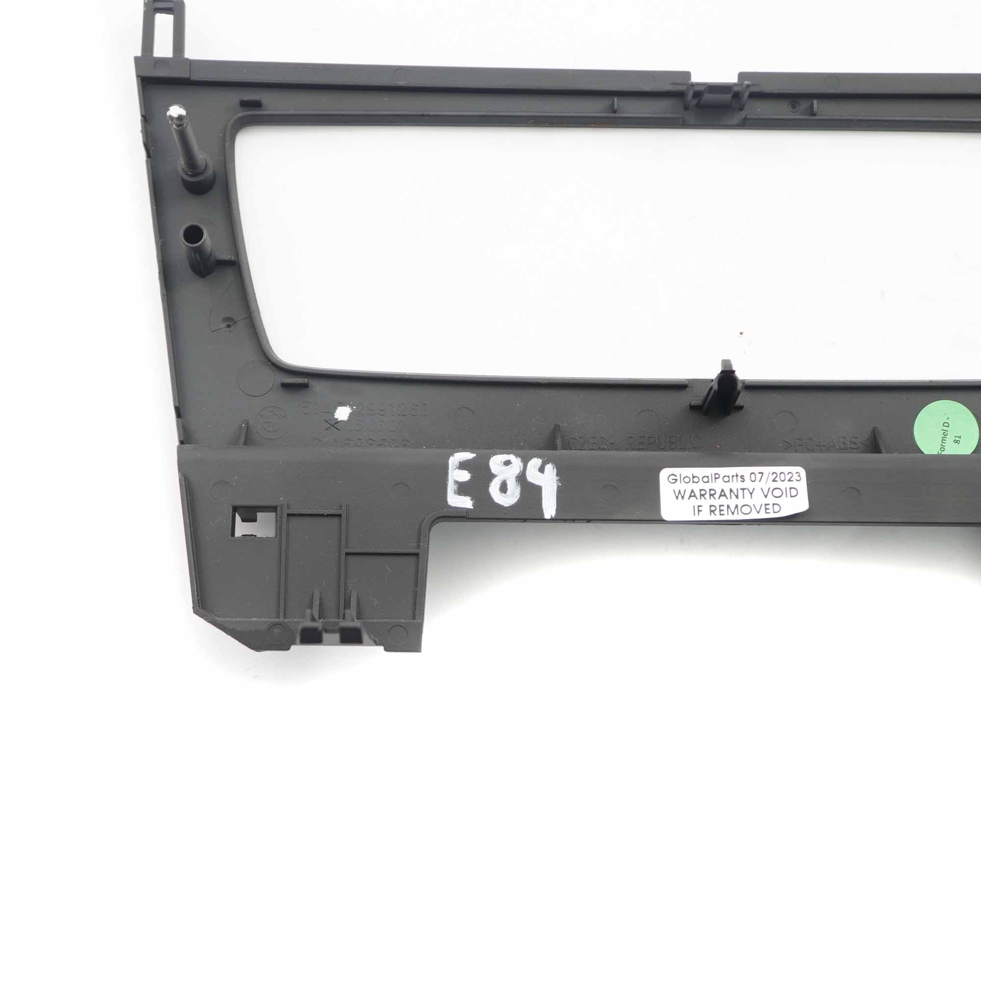 BMW X1 E84 Navigation Centre Console Frame Trim Cover Panel Black 2991260