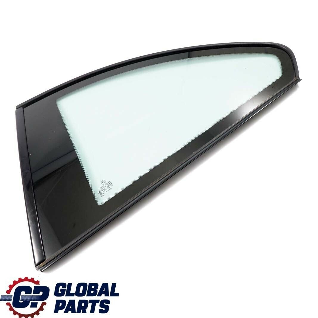 BMW 1 Series E82 Rear Left N/S Side Window AS2 Glanzschwarz High Gloss