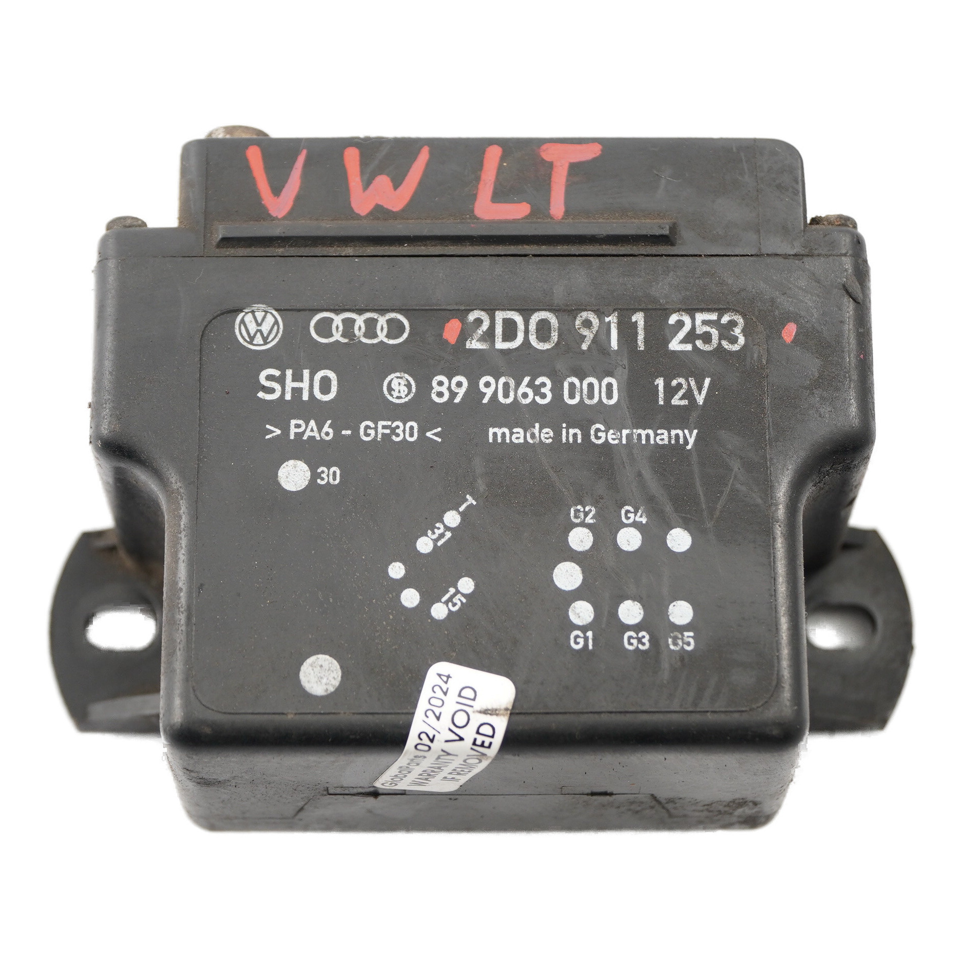 VW Volkswagen LT 35 Glühkerzen Modul Relais Steuergerät Schwarz 2D0911253