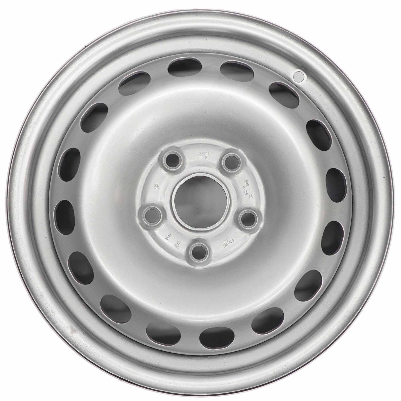 VW Volkswagen Caddy Silber Stahlfelge 15" 6J ET:47 5x112 2K0601027B