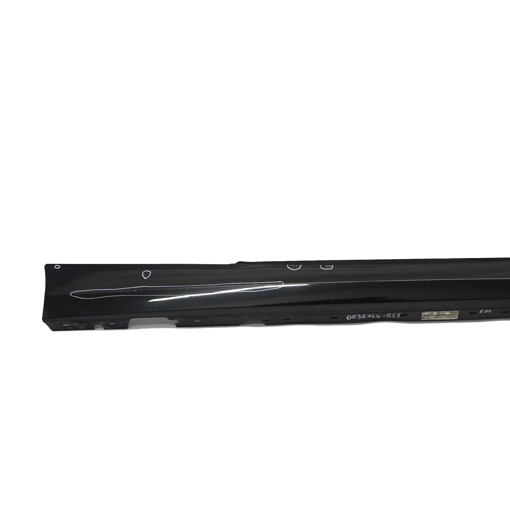 BMW 1 SERIES 7 E87N LCI Sill Strip Side Skirt Right O/S Black Sapphire Metallic