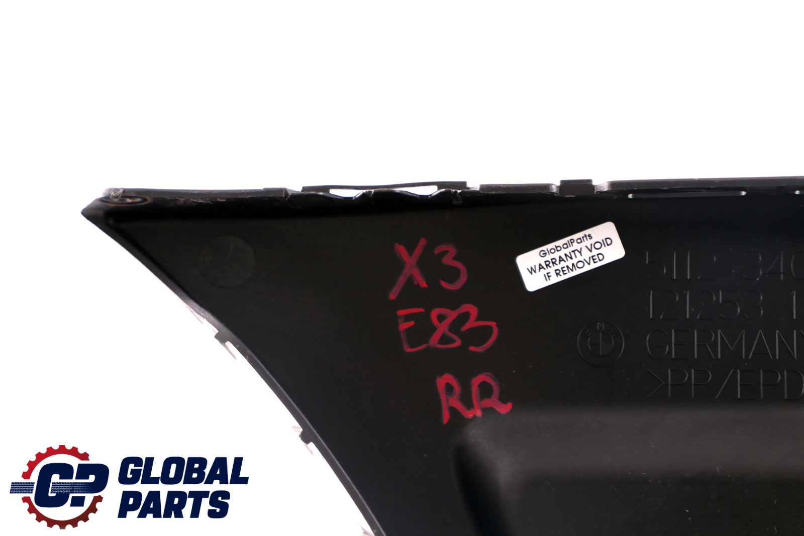 BMW X3 Series E83 Insert Lateral Bumper Support Bracket Rear Right 3400944