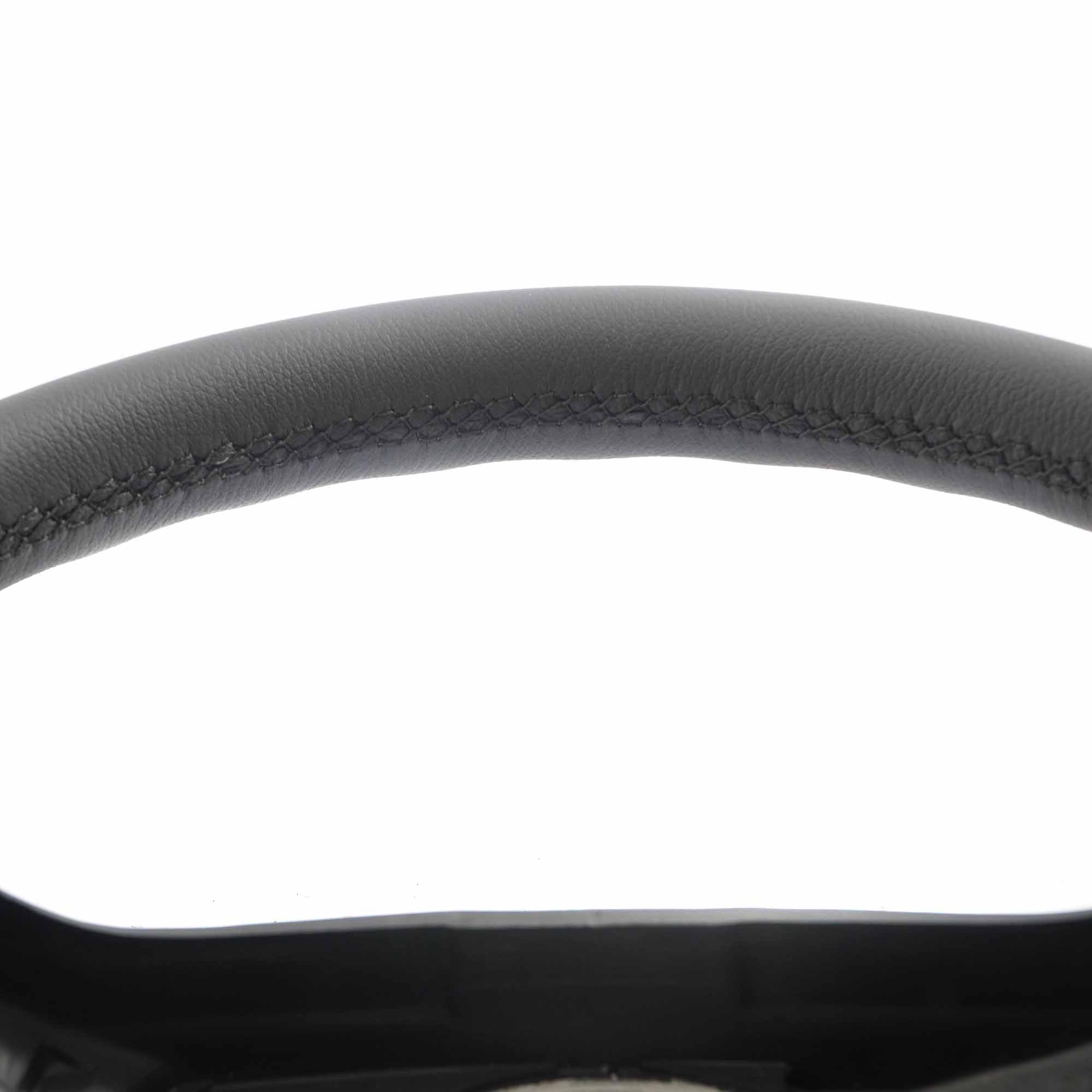 BMW X3 Series E83 NEW Black Leather Steering Wheel 4 Spoke Black Threads