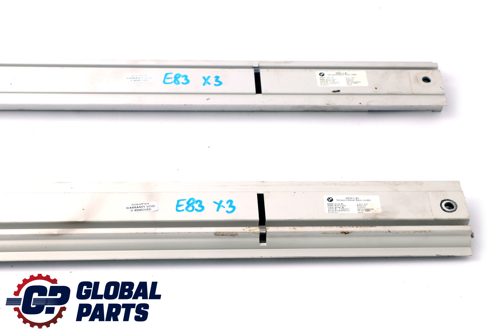 BMW X3 Series E83 Boot Trunk Lid Tailgate Left Right Lashing Rail Set N/O/S