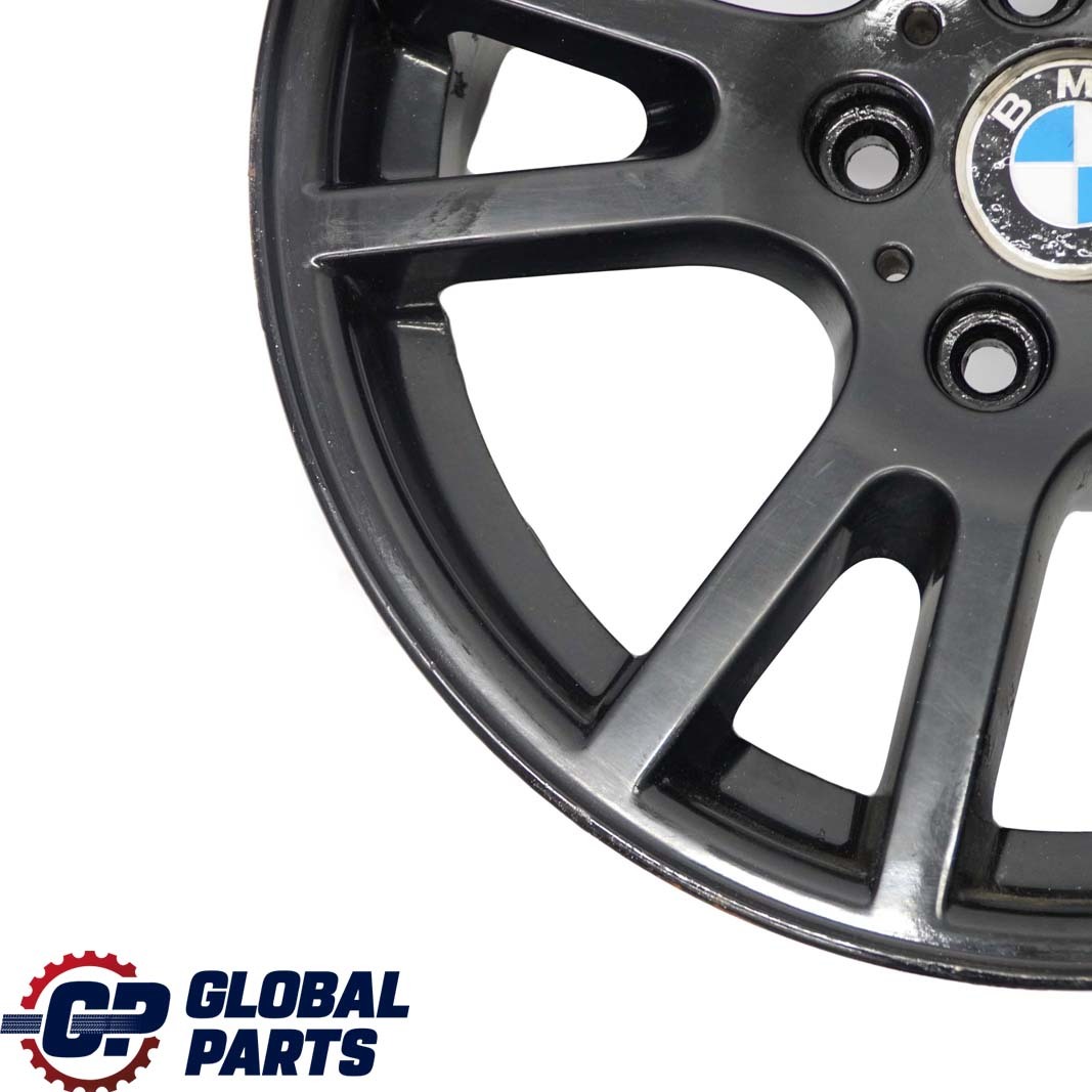 BMW X3 Reihe 4 E83 Schwarz Alu Felge 17" Doppelspeiche 148 ET:46 8J 3412060