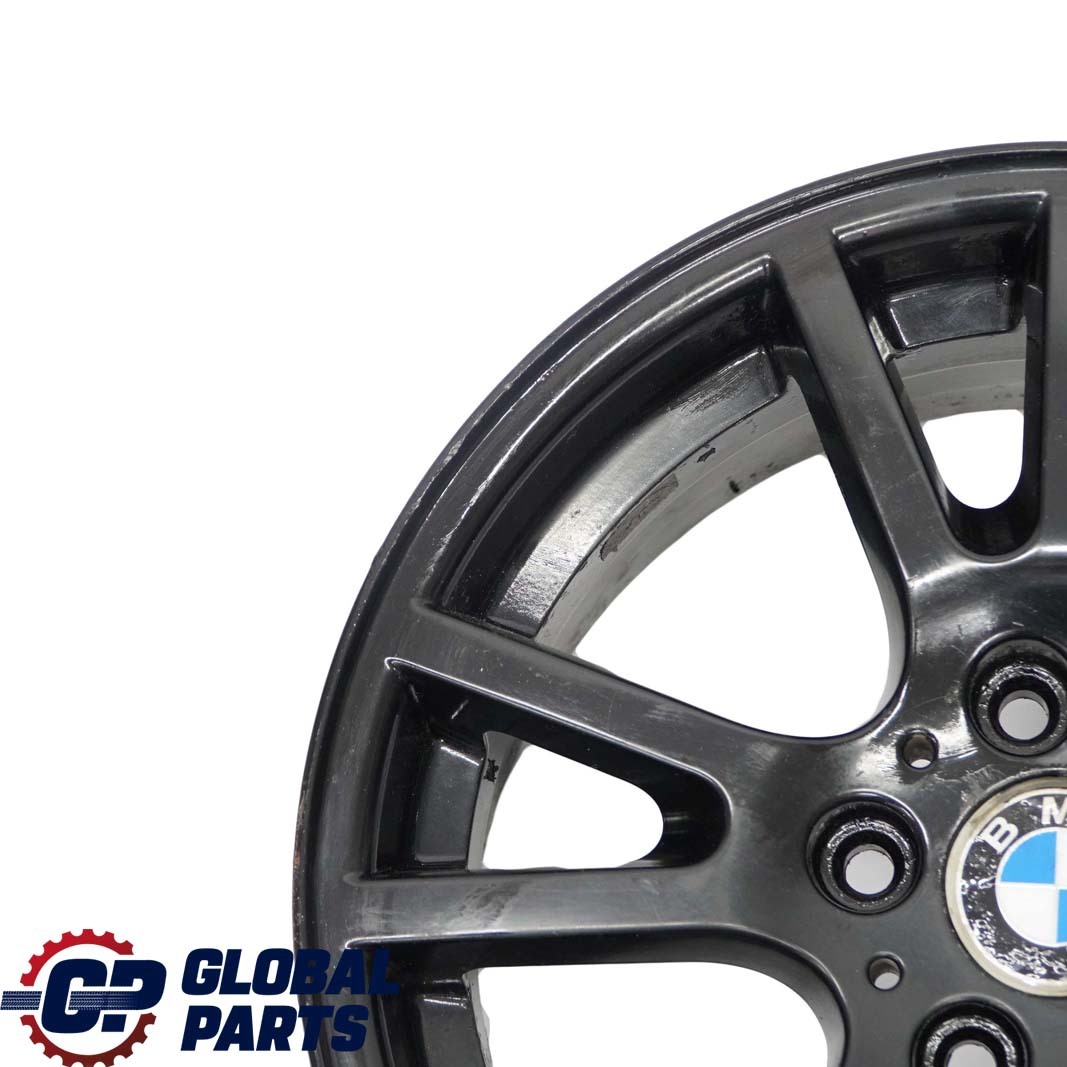 BMW X3 Reihe 4 E83 Schwarz Alu Felge 17" Doppelspeiche 148 ET:46 8J 3412060