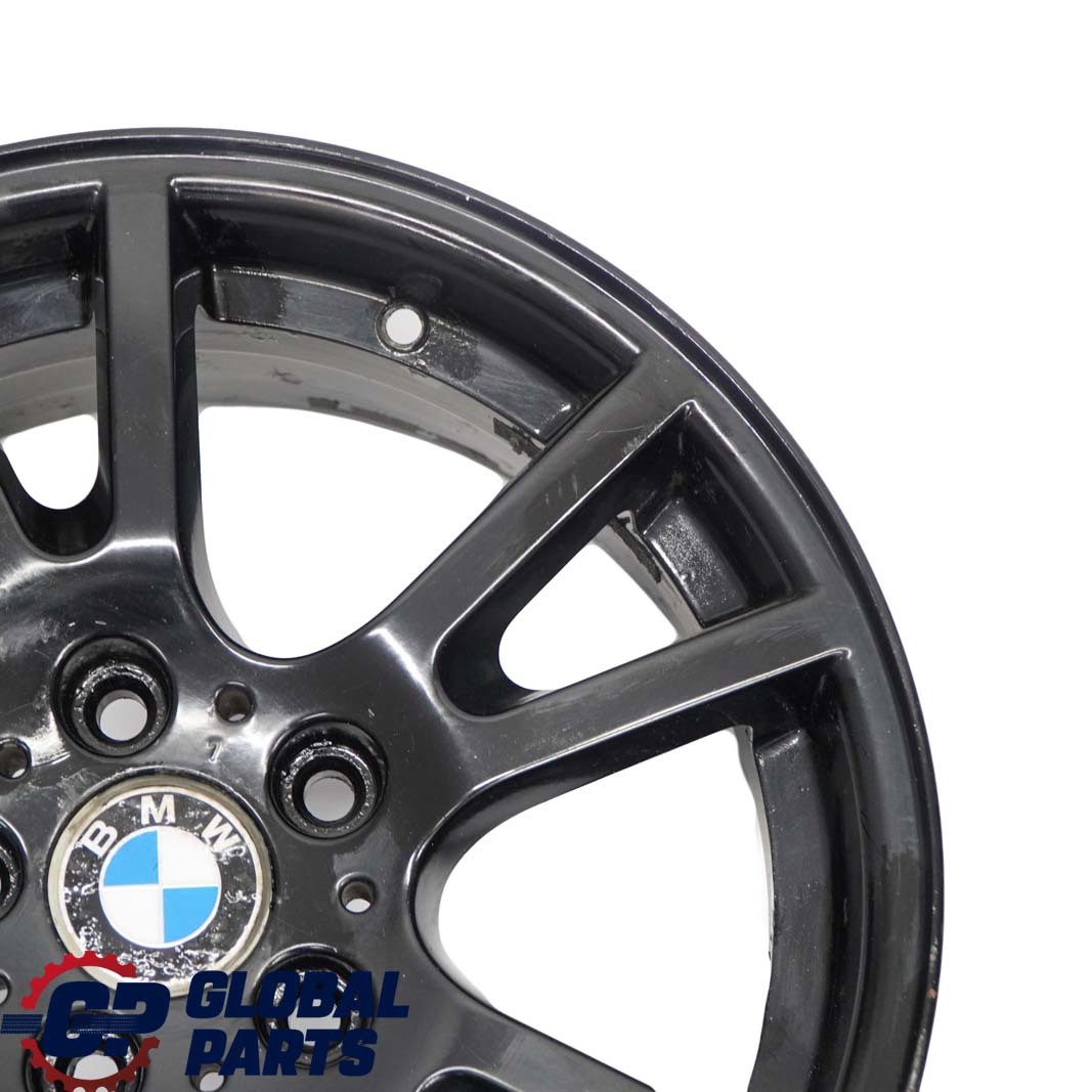 BMW X3 Reihe 4 E83 Schwarz Alu Felge 17" Doppelspeiche 148 ET:46 8J 3412060