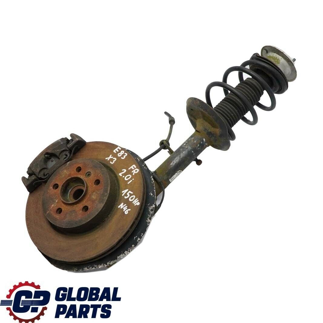 BMW X3 E83 2.0i N46 Front Right O/S Leg Sport Suspension Axle Brake Disc Set