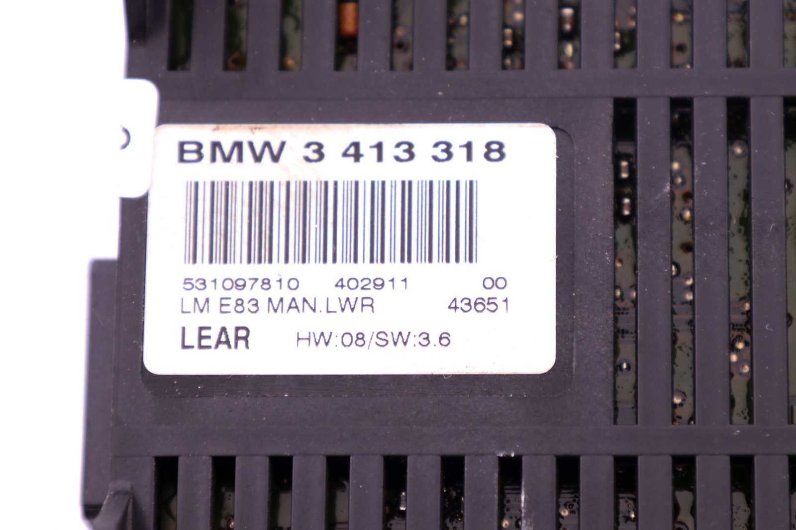 BMW X3 er E83 E83N LCi Steuergerät Lichtmodul LEAR LM MAN.LWR 3413318