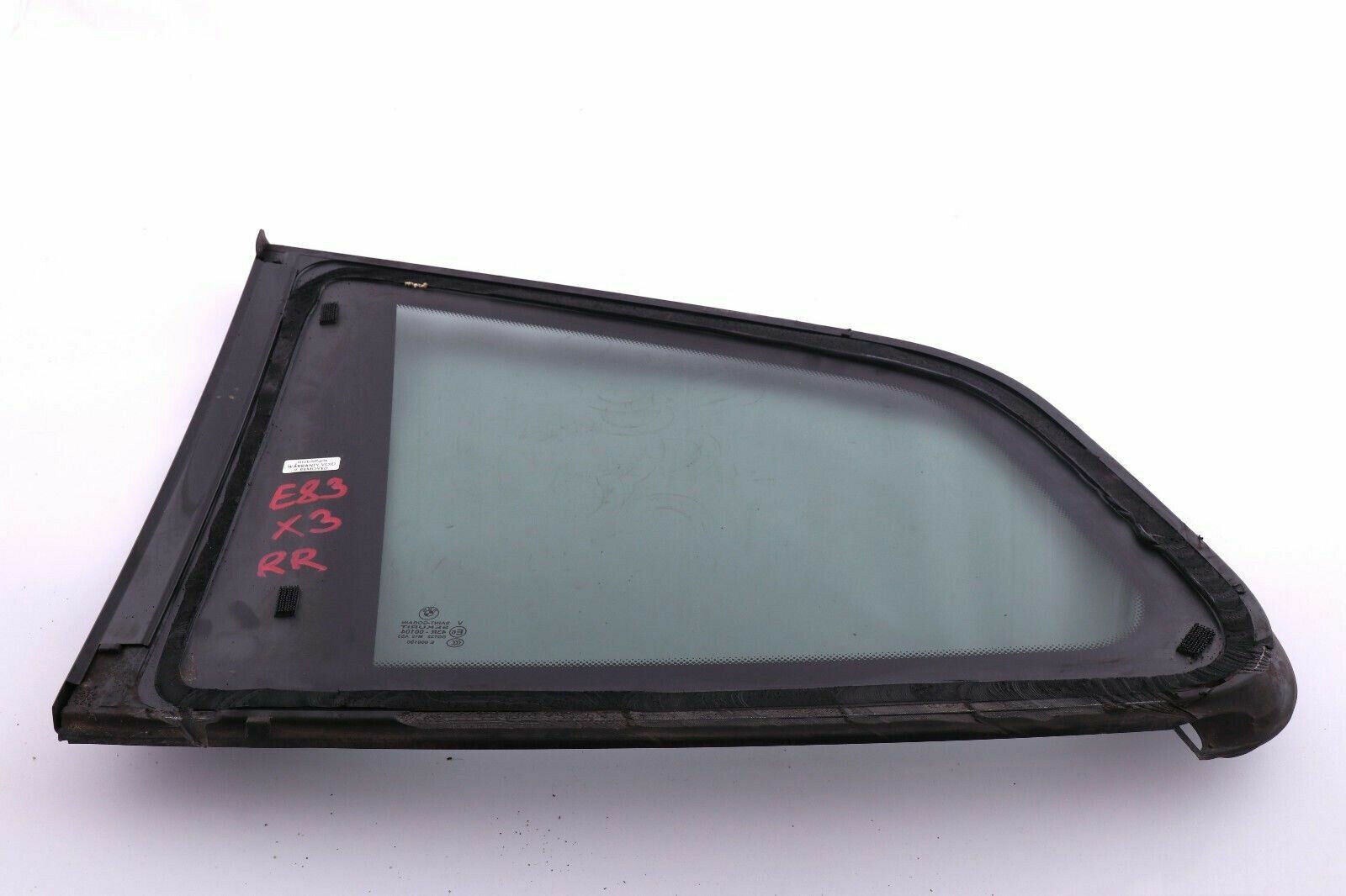 BMW X3 E83 LCI Trim Side Glass Window Rear Right O/S Glanzschwarz AS3