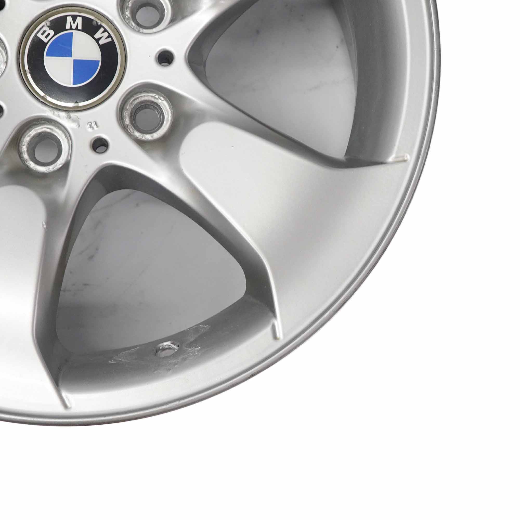 BMW X3 er E83 Silber Alufelge Alu Felge 17" Sternspeiche 204 ET:46 8J 3417393