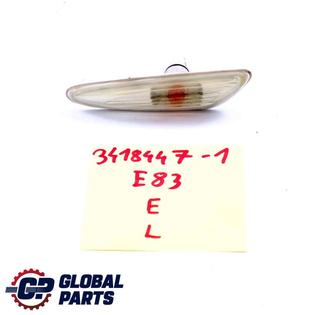 BMW X3 Series E83 1 Left Side Additional Turn Indicator Lamp White N/S 3418447