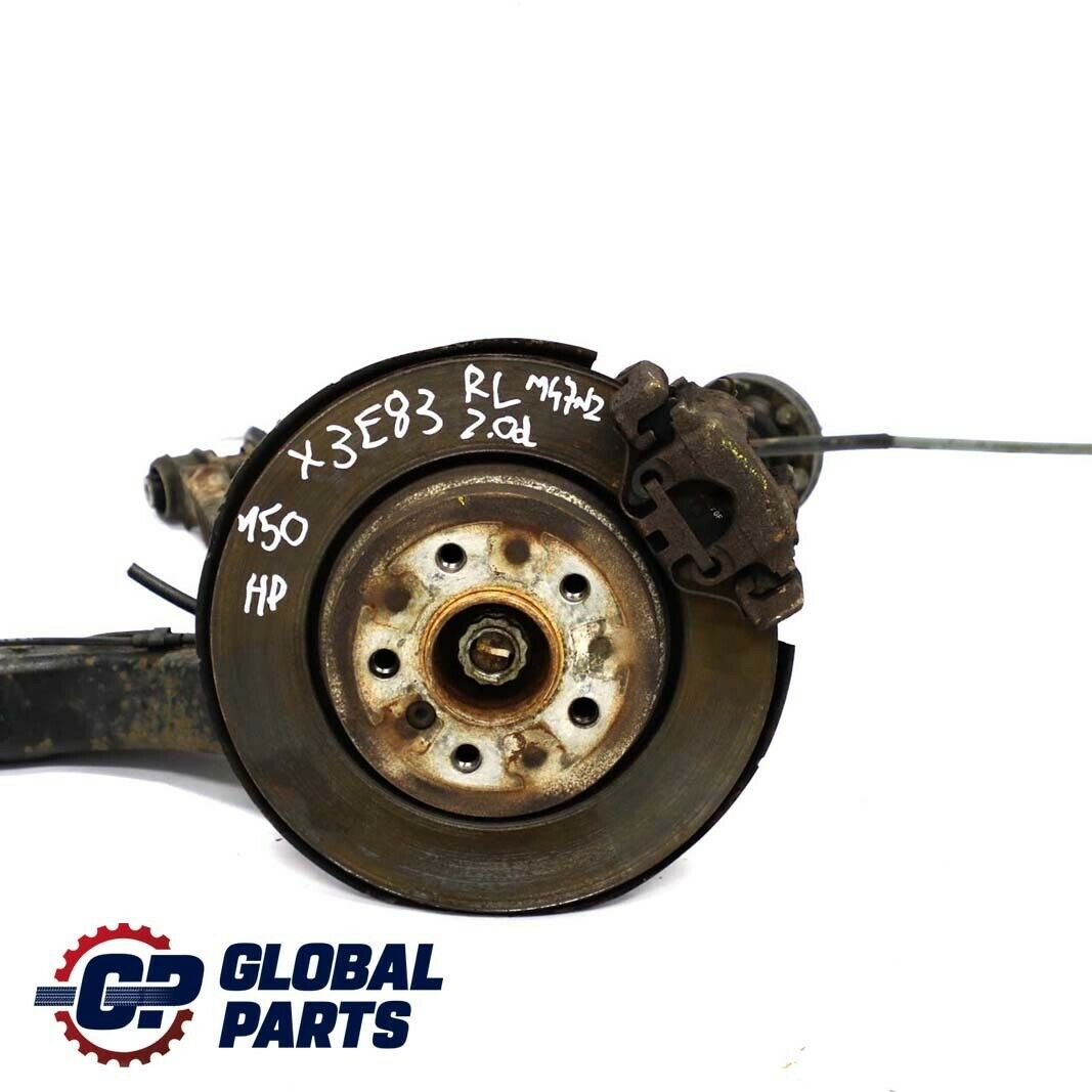 BMW X3 Series E83 2.0d M47N2 Rear Left N/S Suspension Leg Arm Brake Disc