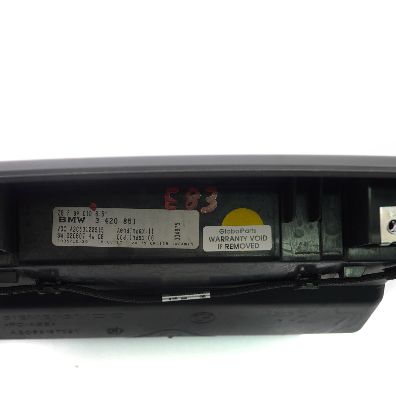 Boardmonitor BMW X3 E83 Zentraler Informationsbildschirm 6,5" 3420851