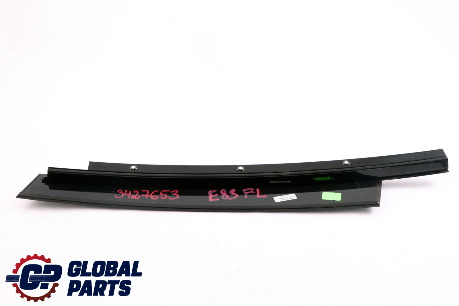 BMW X3 Series E83 LCi Front Left Finisher Window Frame B-pillar Door SCHWARZ