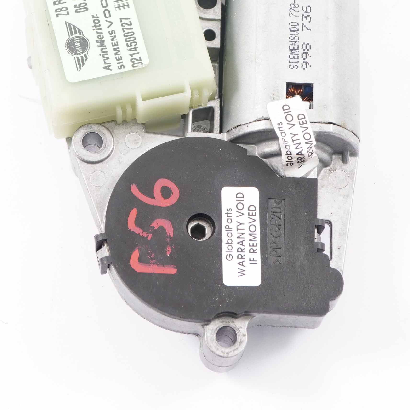 Mini Cooper R55 R56 R60 R61 Antrieb Schiebedach Motor 3448675